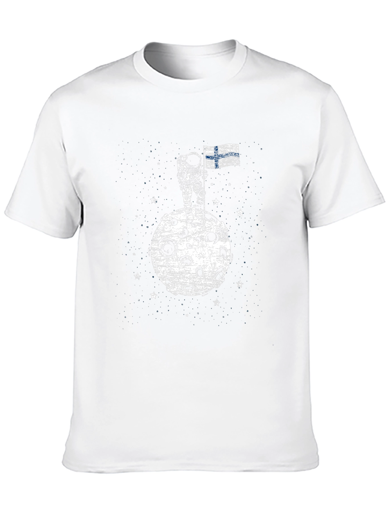 Finland Astronaut Flag Graphic T-Shirt
