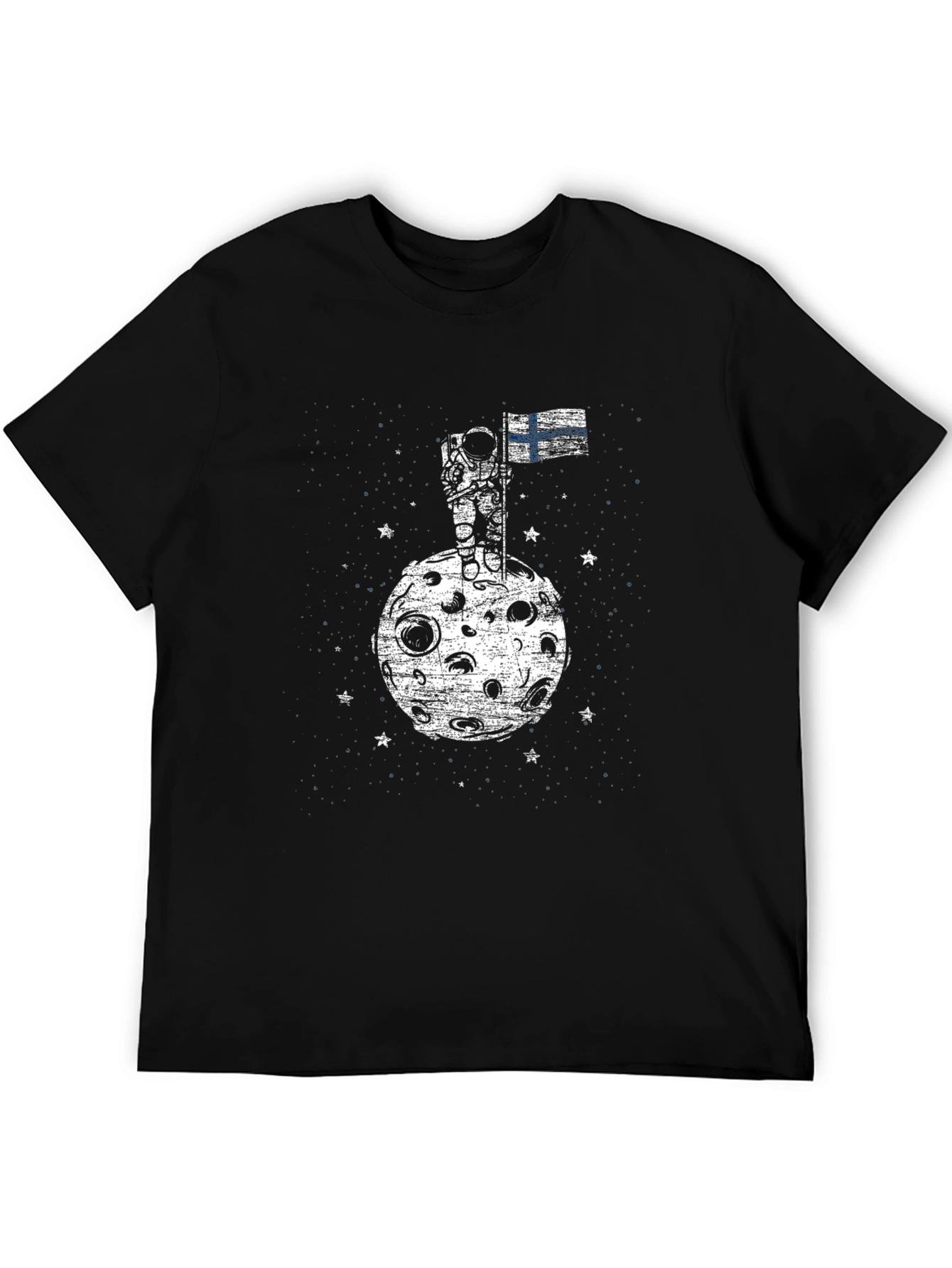 Finland Astronaut Flag Graphic T-Shirt