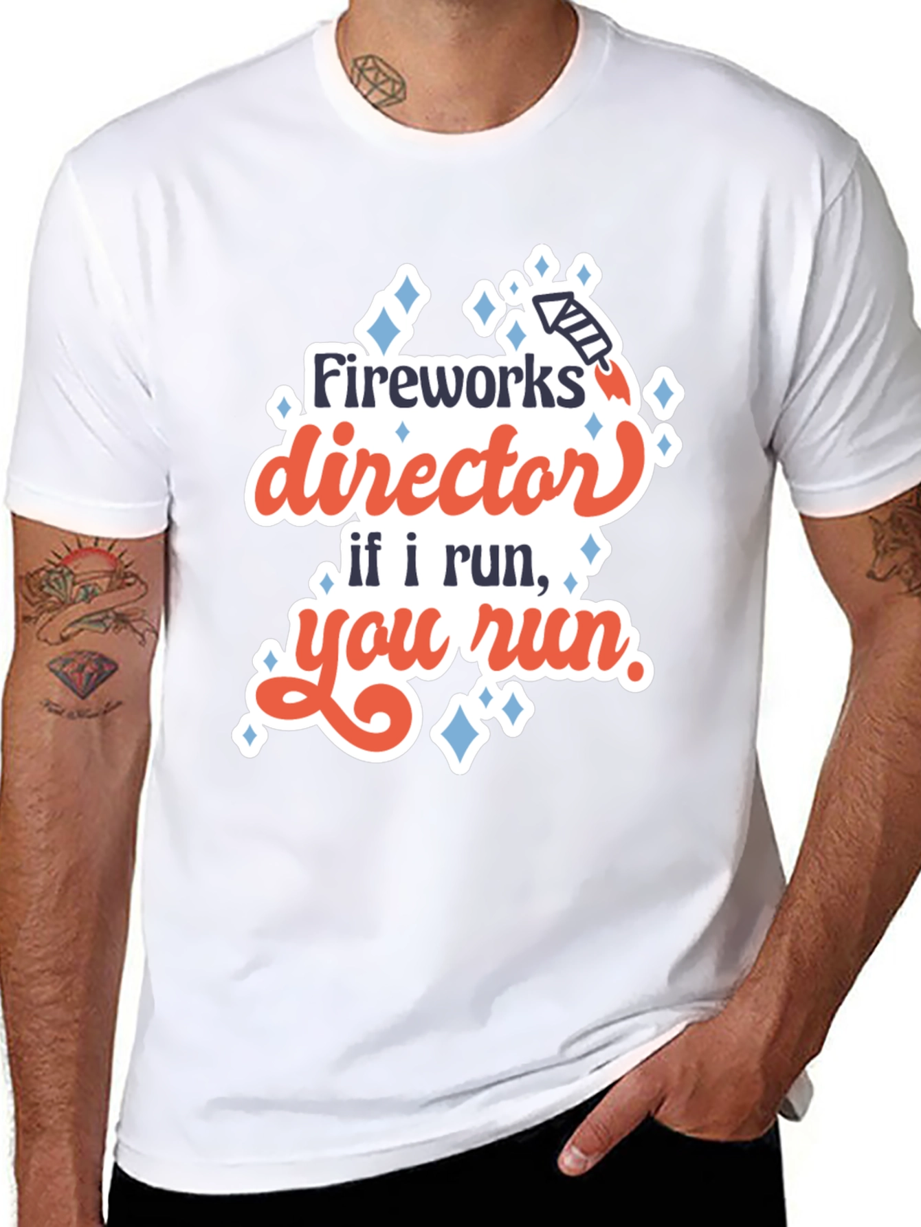 Fireworks Director Graphic Tee - Funny Holiday Shirt