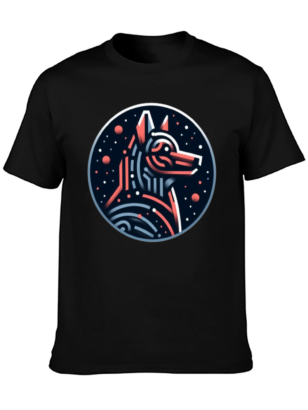 Modern Geometric Anubis T-Shirt