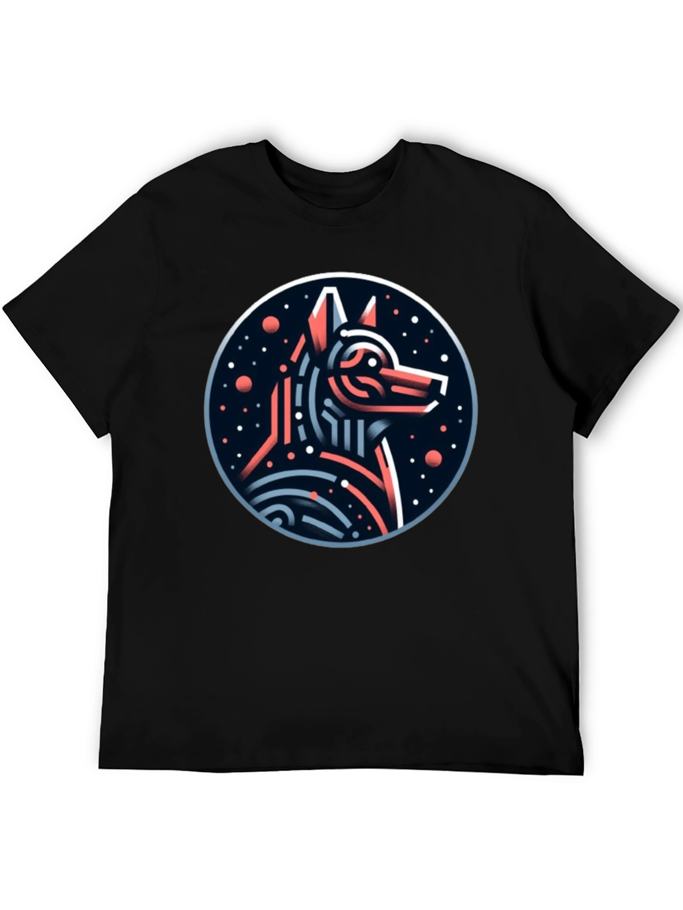 Modern Geometric Anubis T-Shirt