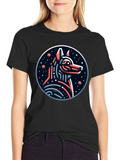 Modern Geometric Anubis T-Shirt