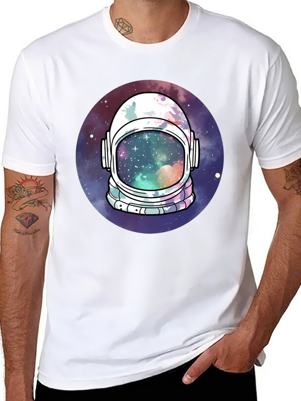 Astronaut Helmet Space T-Shirt