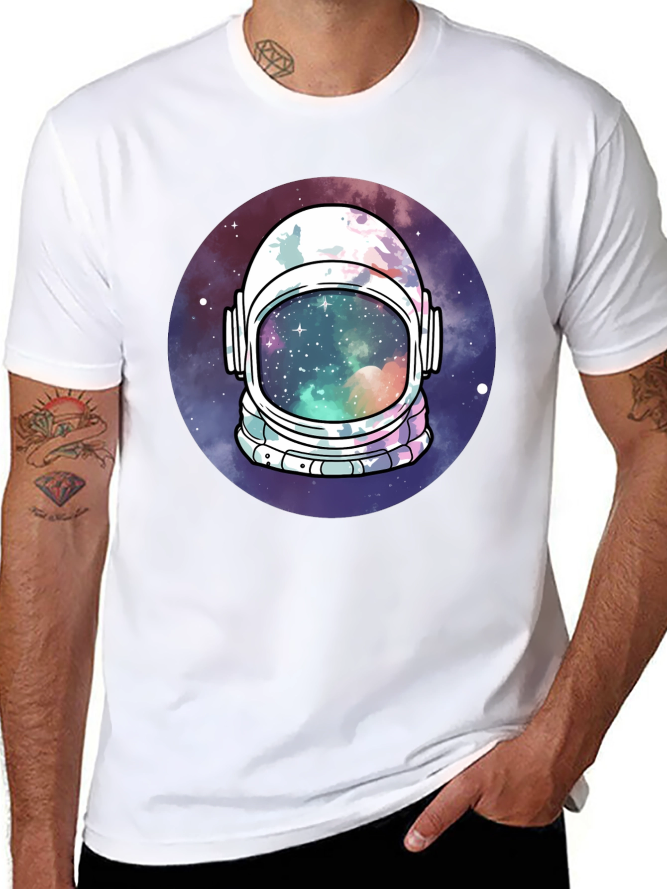 Astronaut Helmet Space T-Shirt
