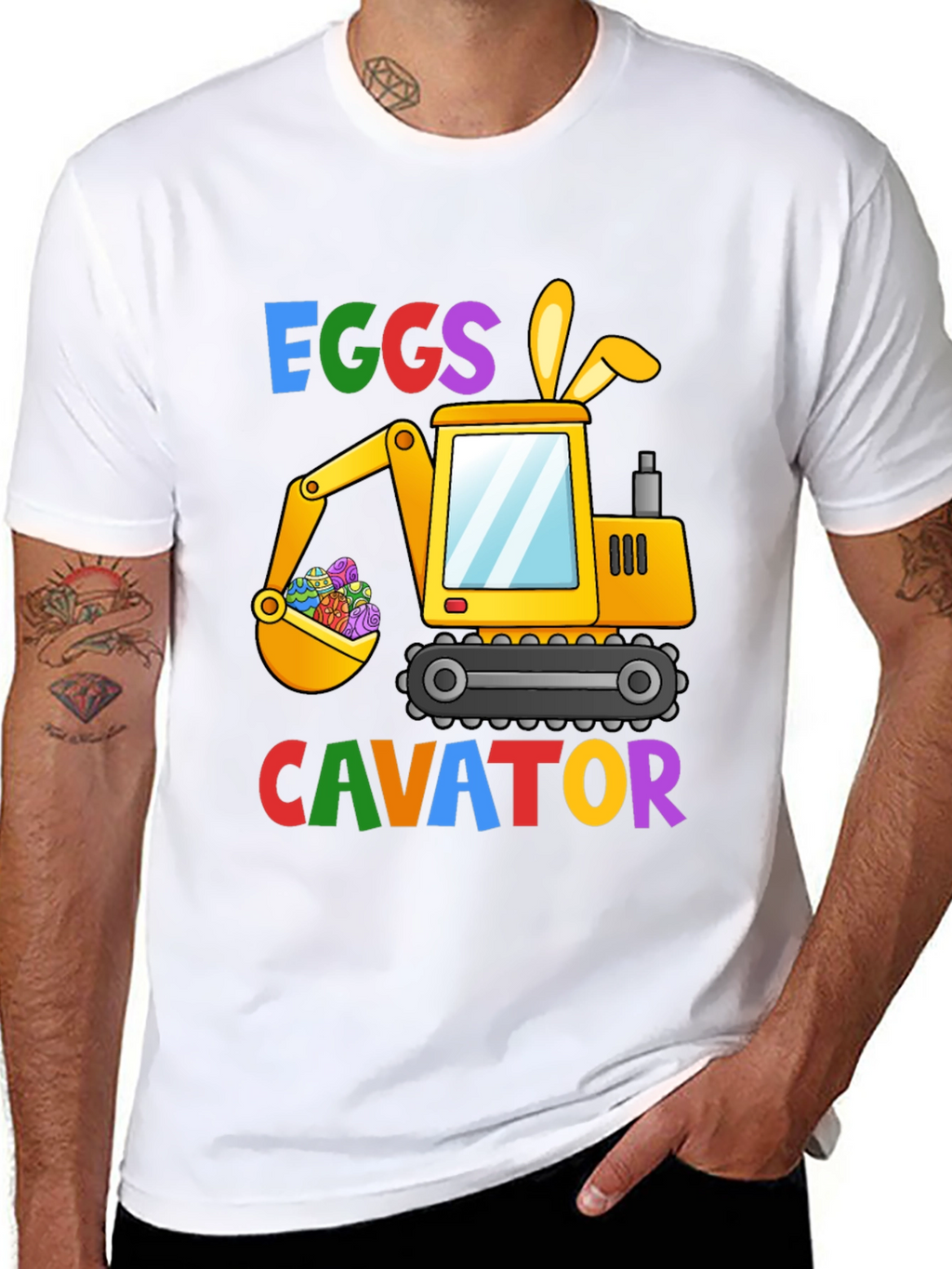 Easter Excavator Eggs T-Shirt
