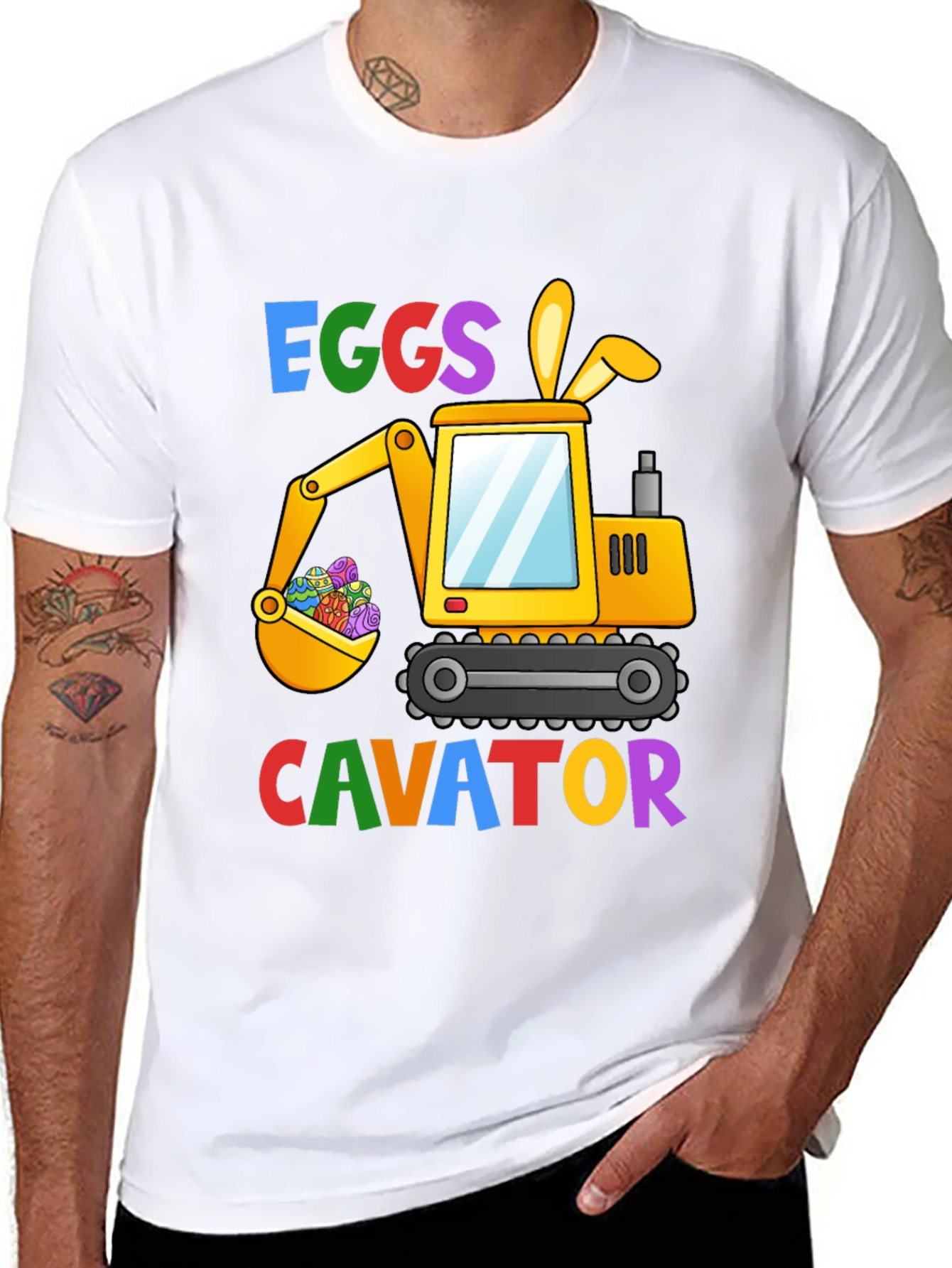 Easter Excavator Eggs T-Shirt