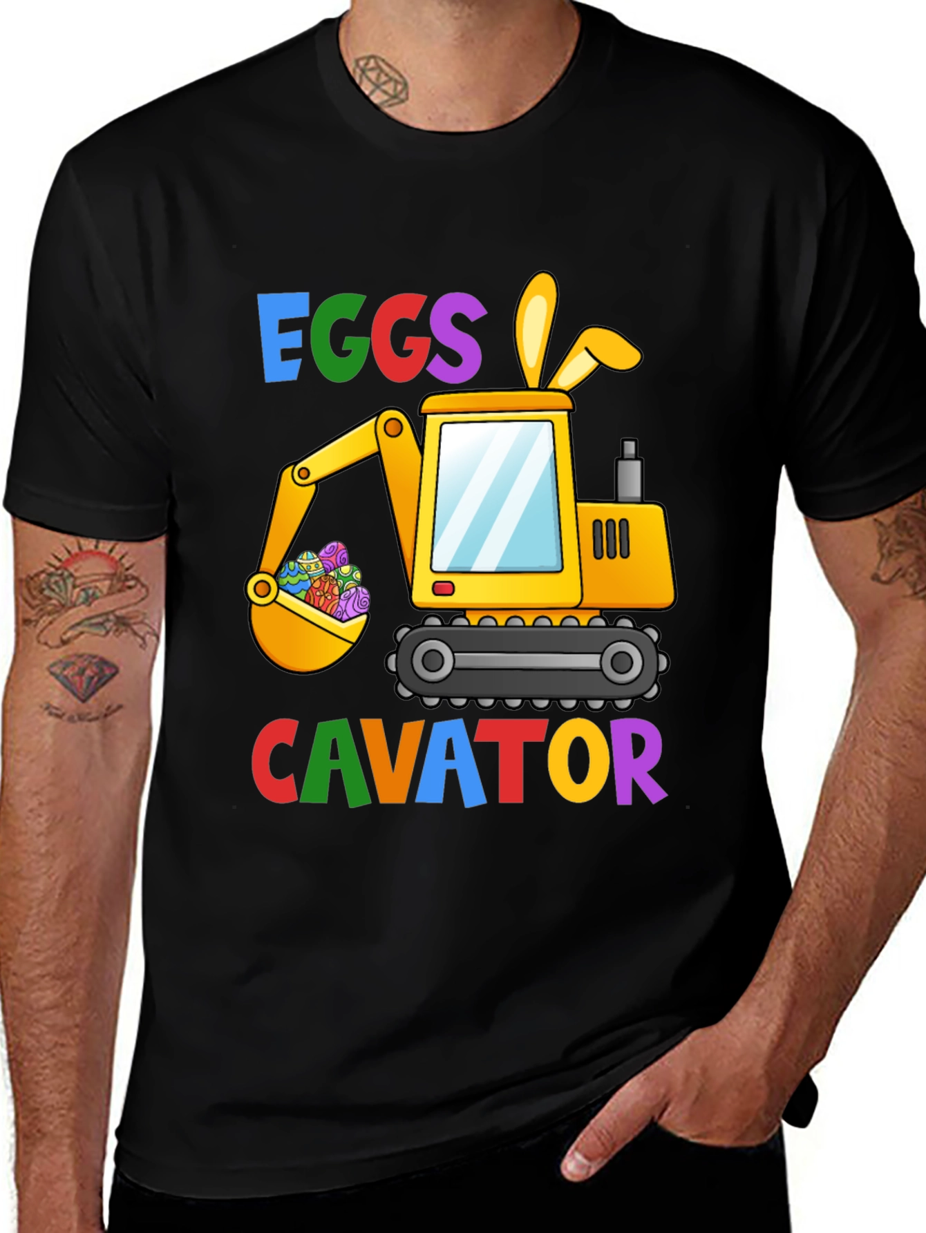 Easter Excavator Eggs T-Shirt