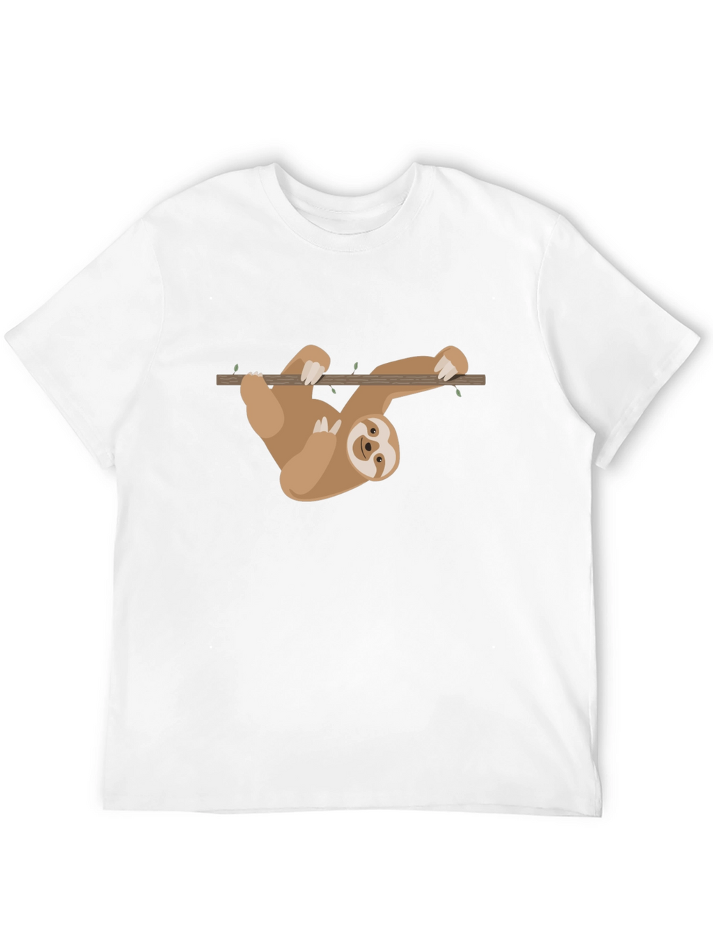 Sloth Hanging T-Shirt - Cute Cartoon Design