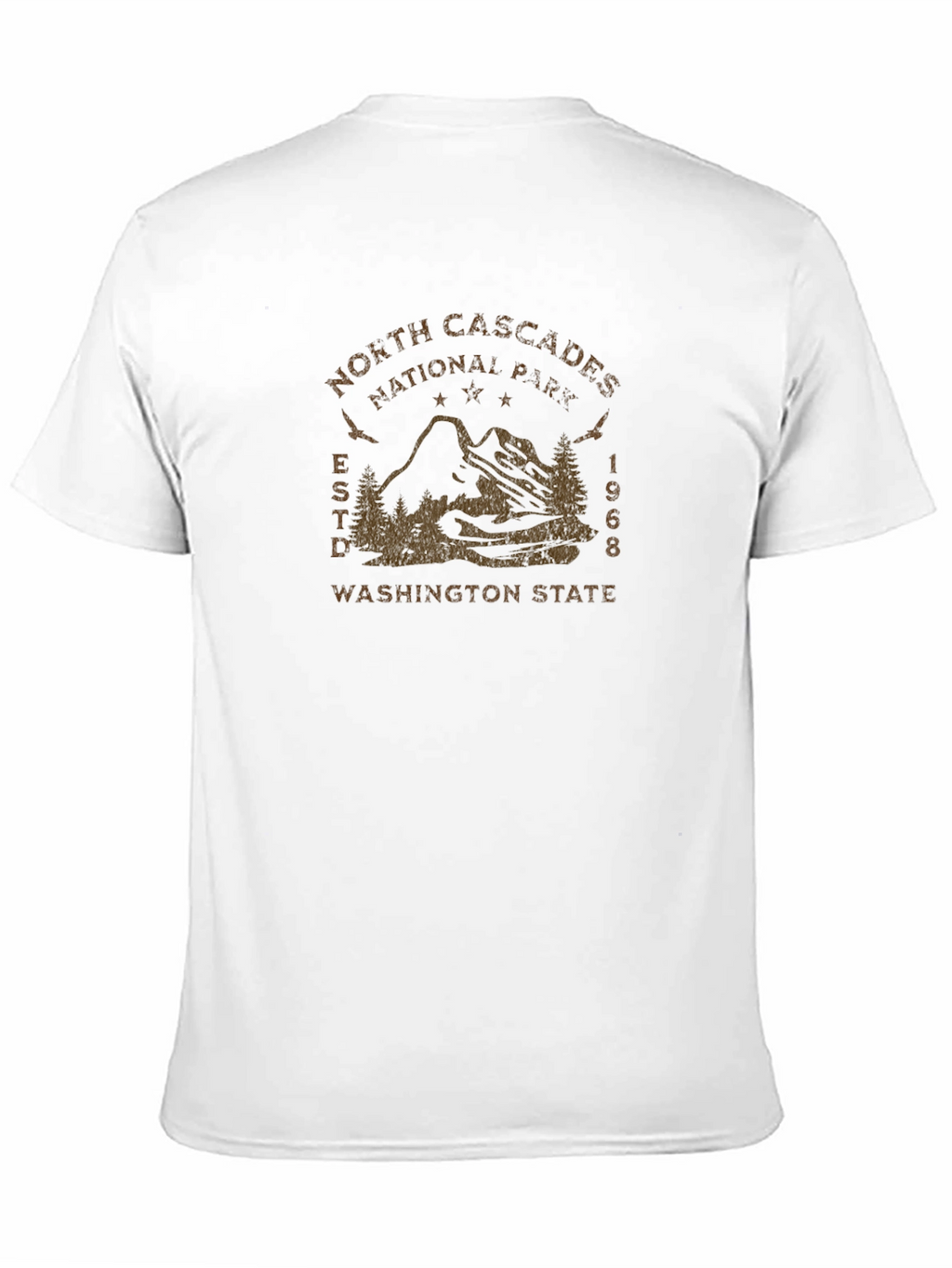 North Cascades National Park Black T-Shirt