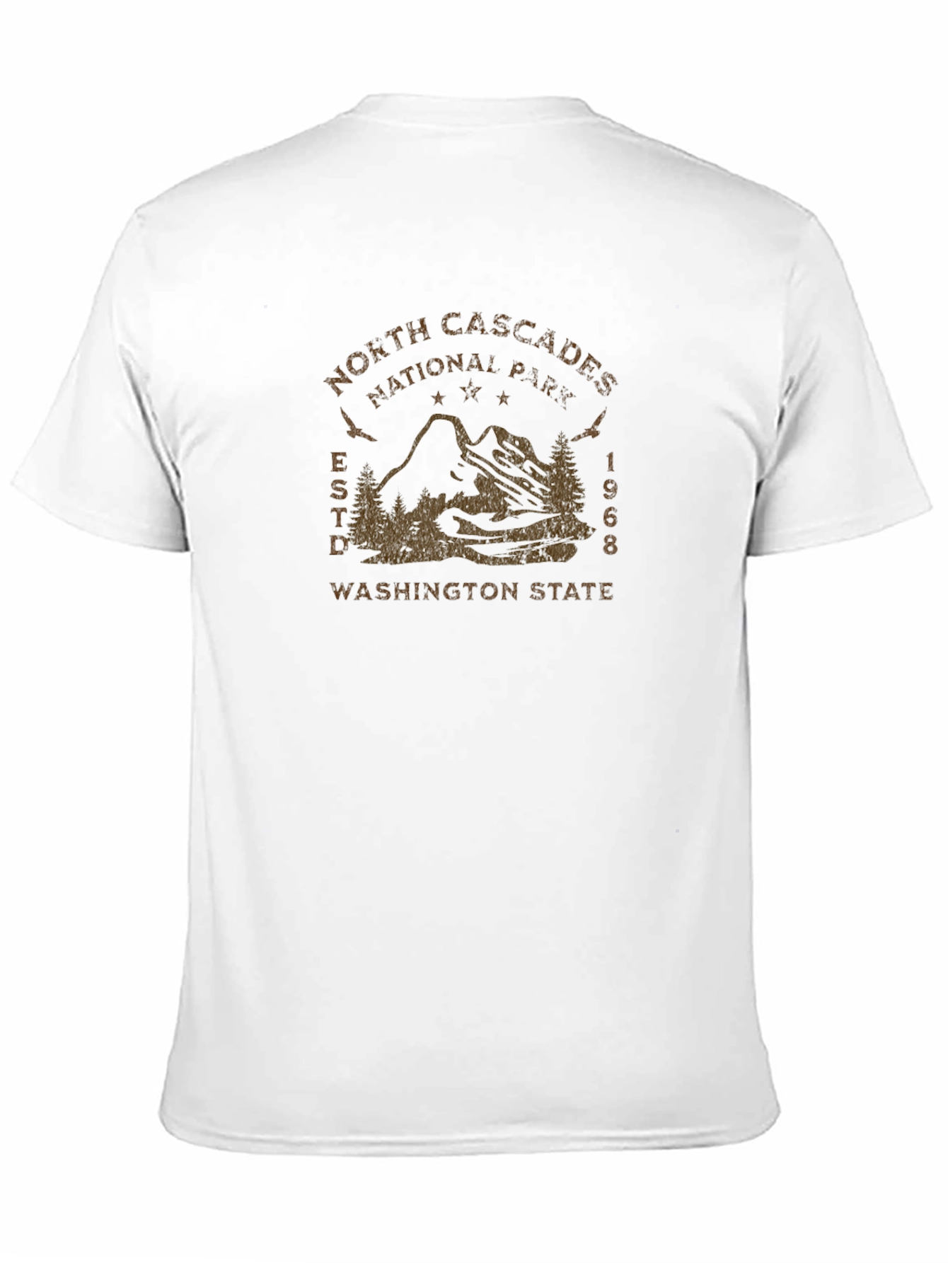 North Cascades National Park Black T-Shirt