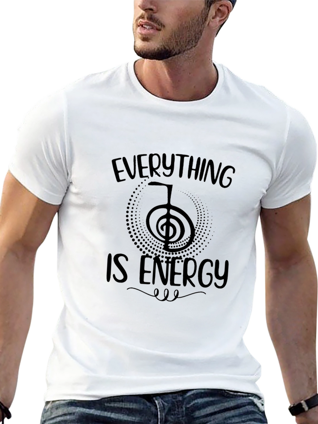 Everything Is Energy Graphic T-Shirt - Black