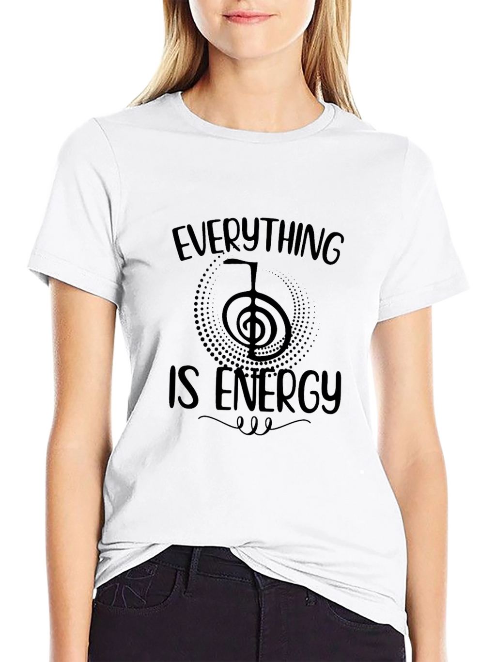 Everything Is Energy Graphic T-Shirt - Black