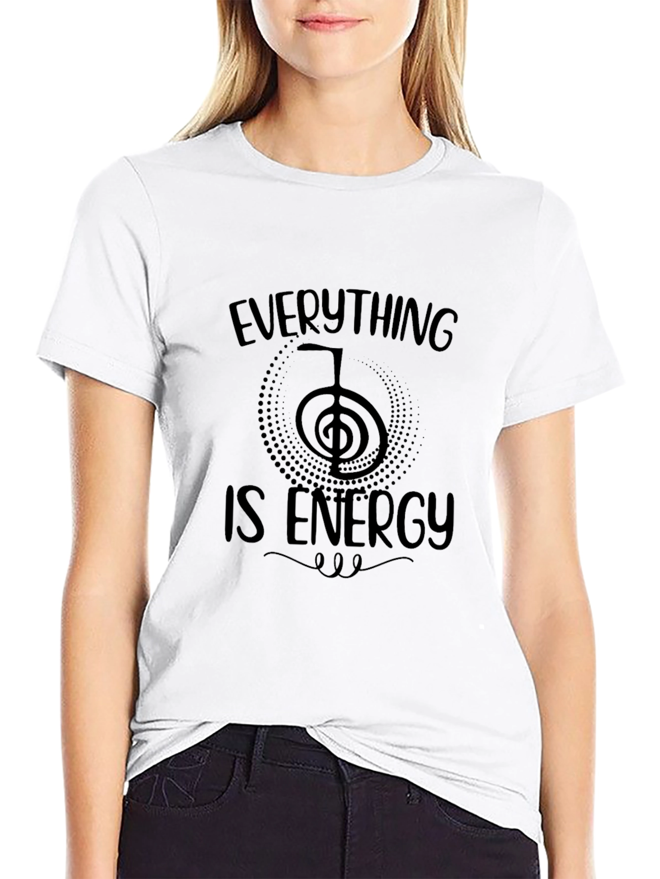 Everything Is Energy Graphic T-Shirt - Black