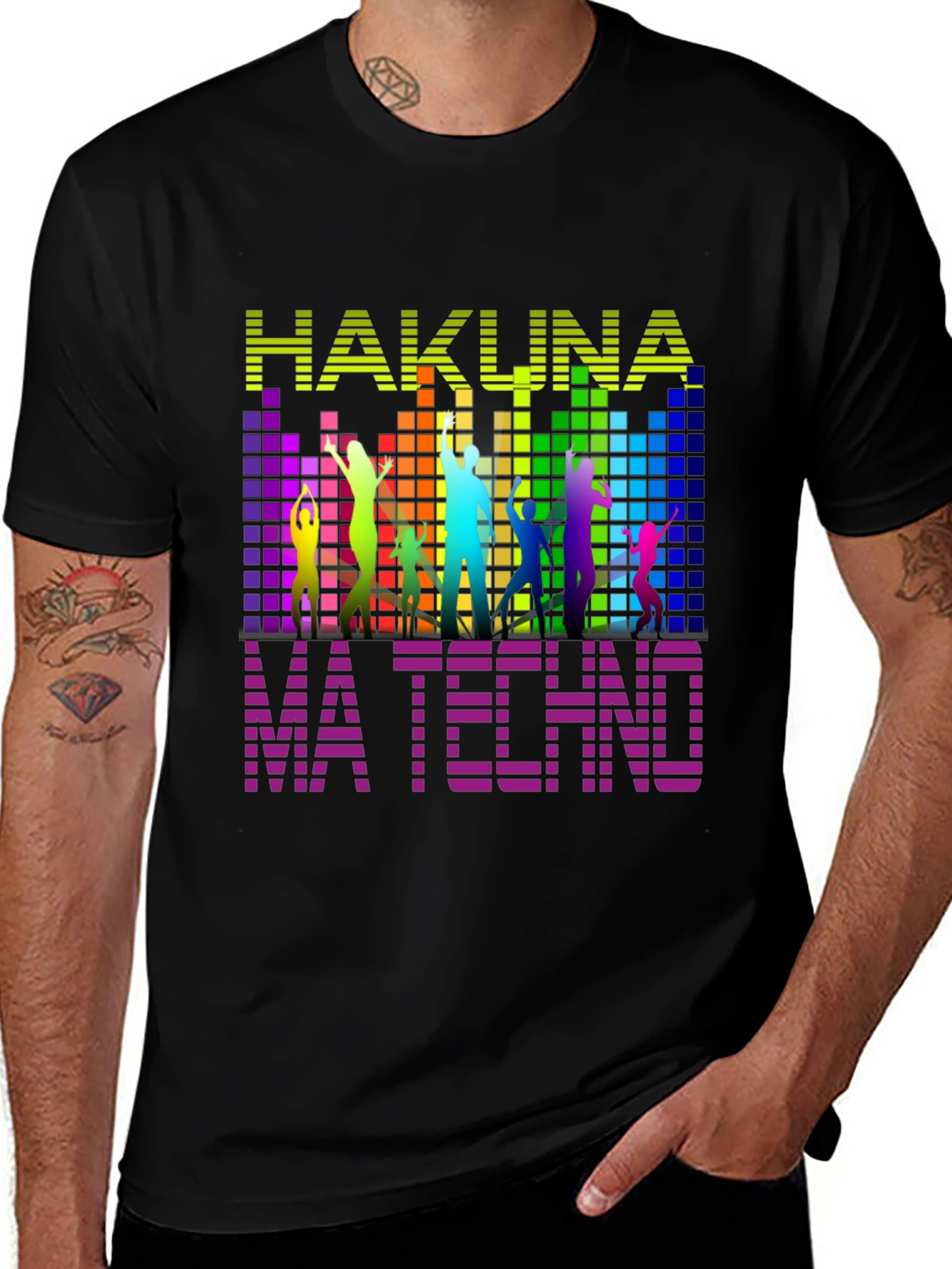 Hakuna Ma Techno Black T-Shirt