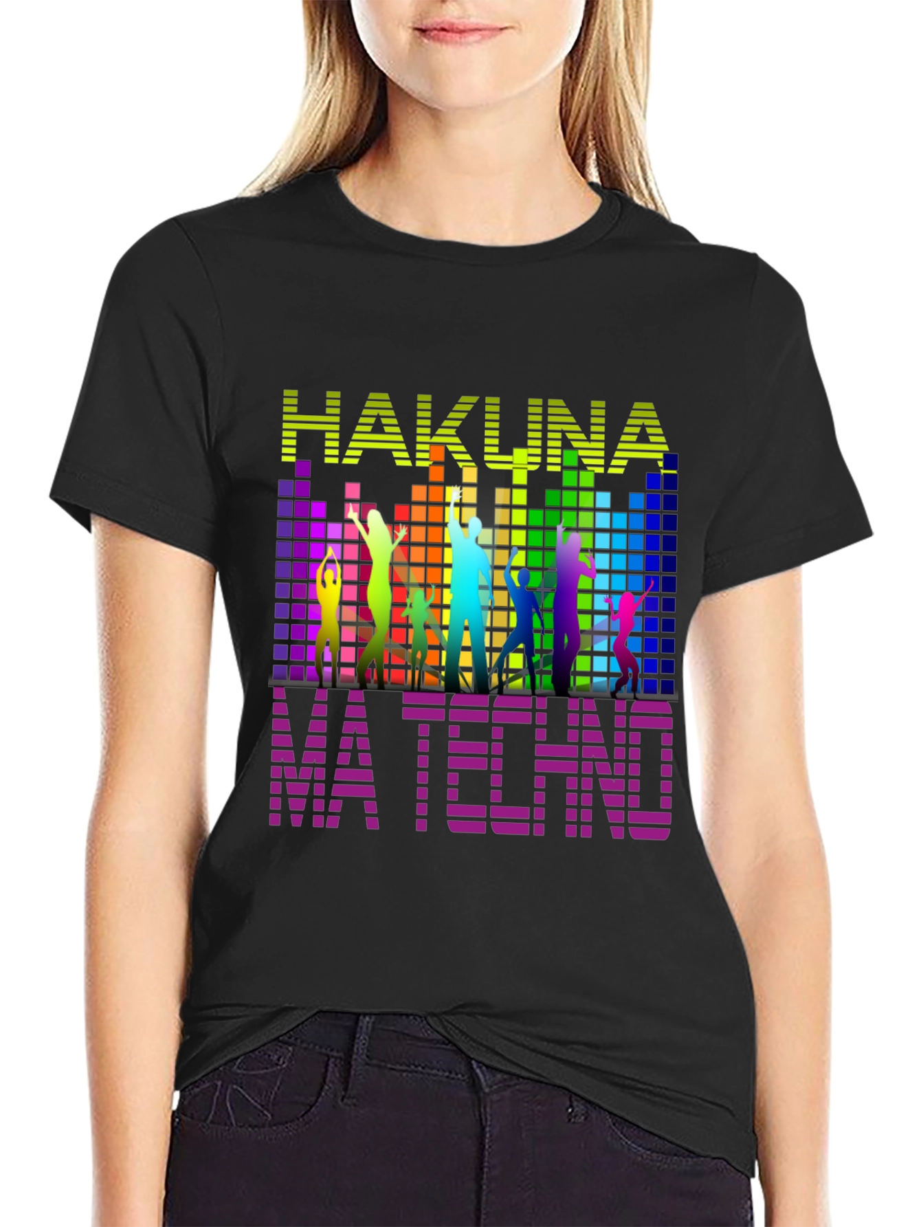 Hakuna Ma Techno Black T-Shirt