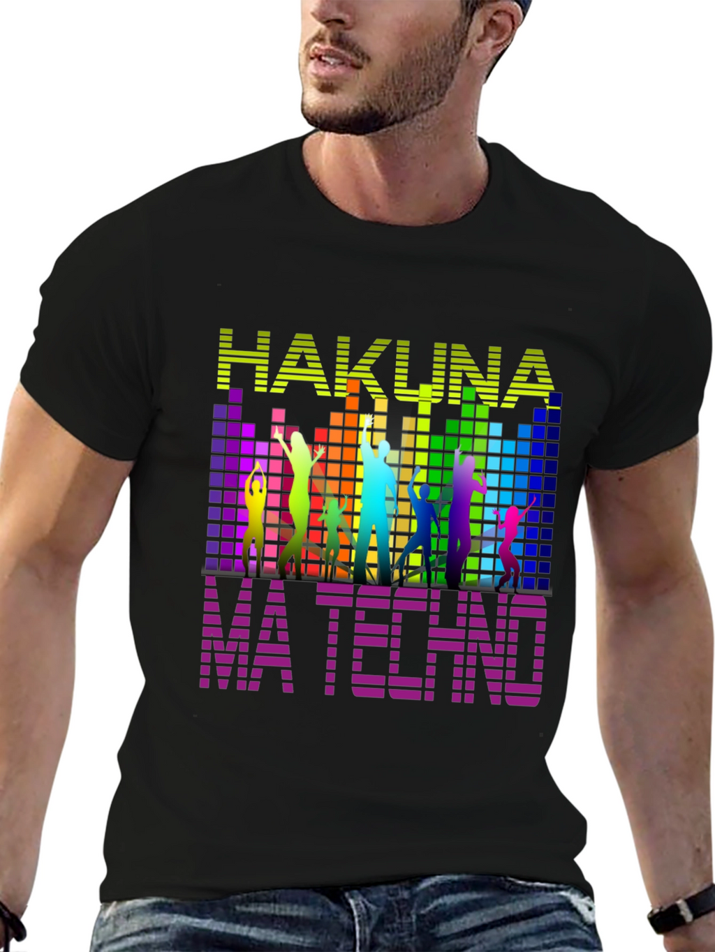 Hakuna Ma Techno Black T-Shirt