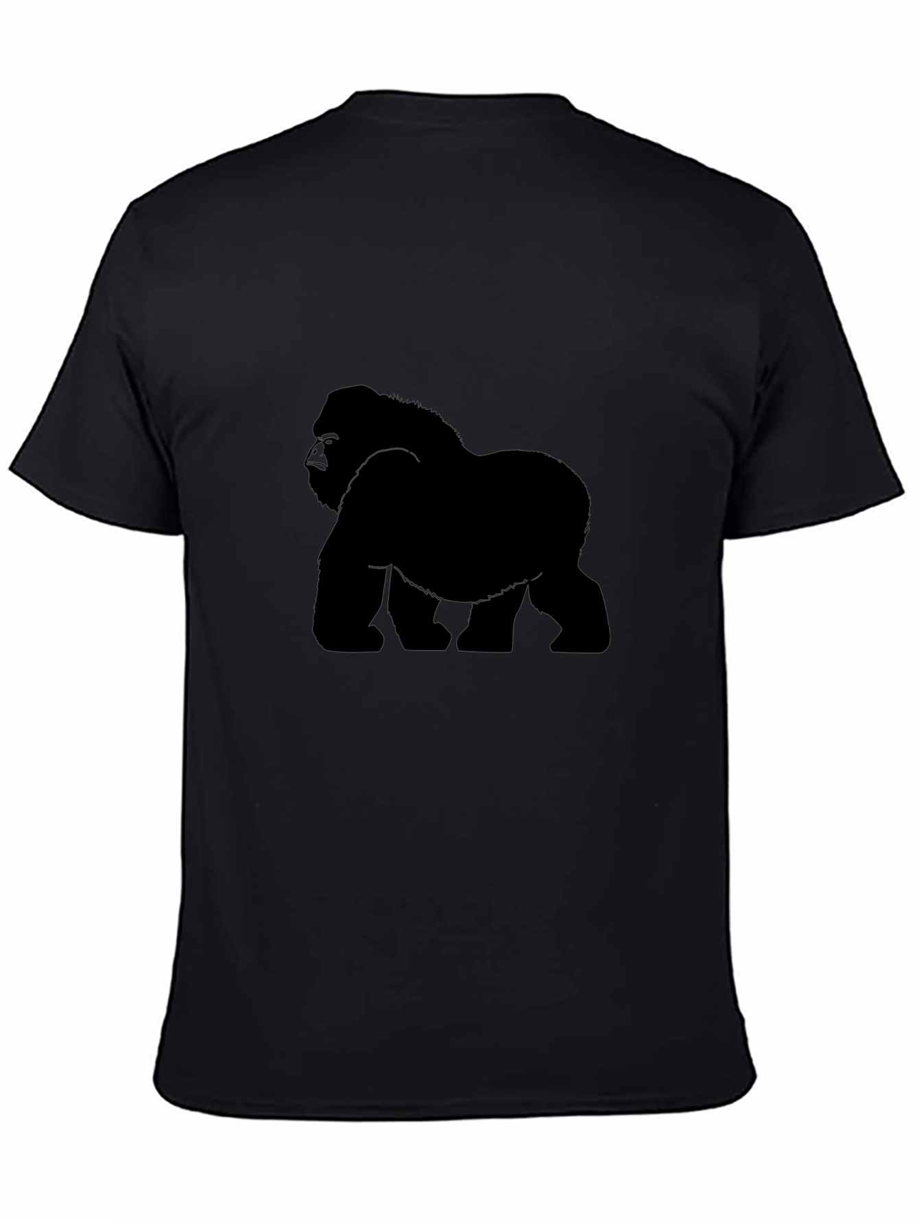 Gorilla Graphic T-Shirt - Black Crew Neck