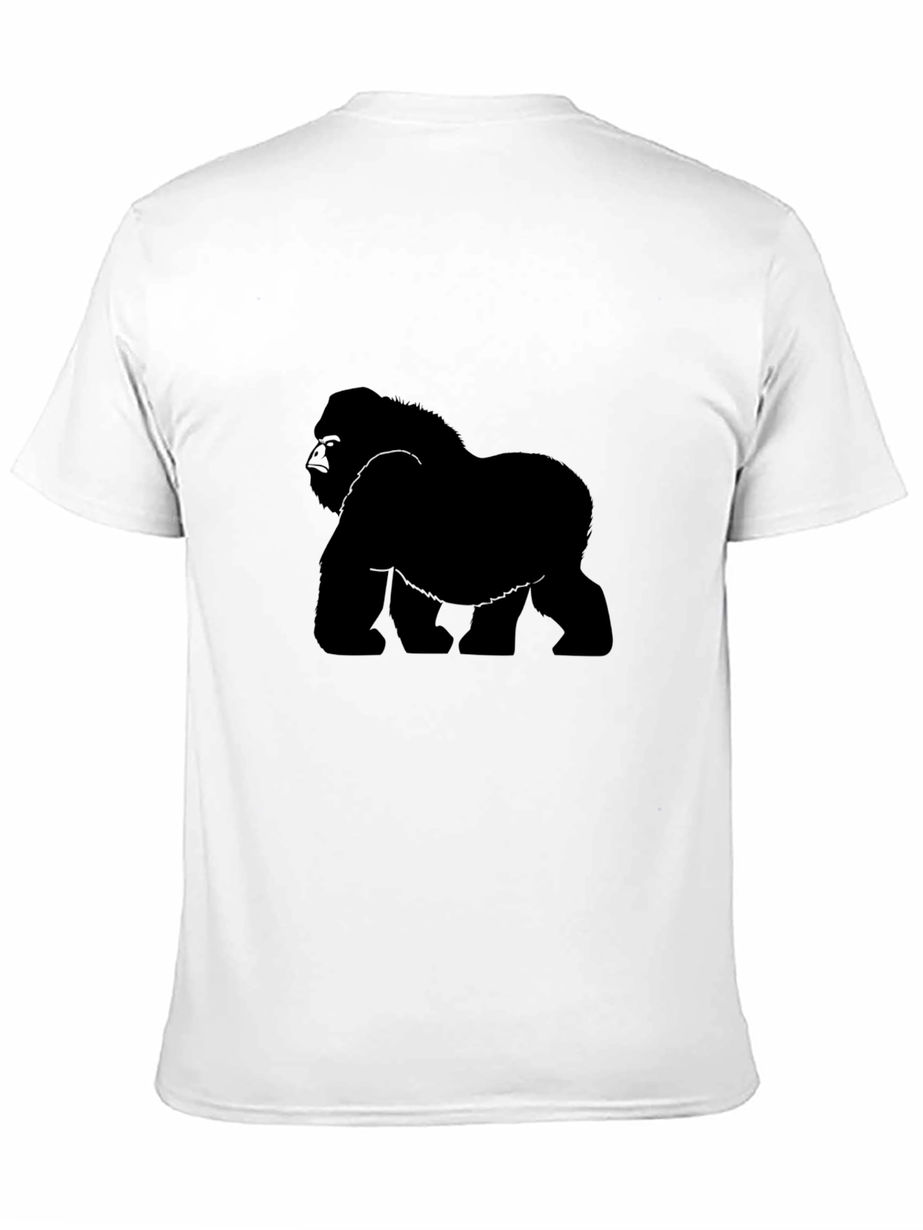 Gorilla Graphic T-Shirt - Black Crew Neck