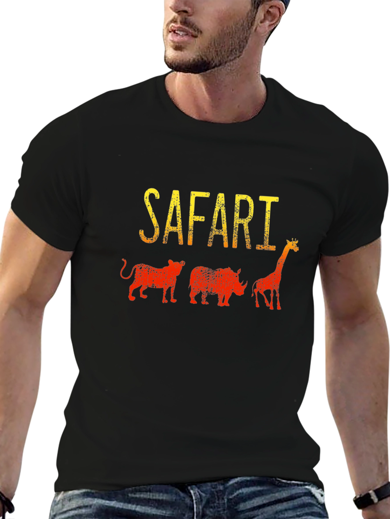 Safari Animal Print Graphic Tee