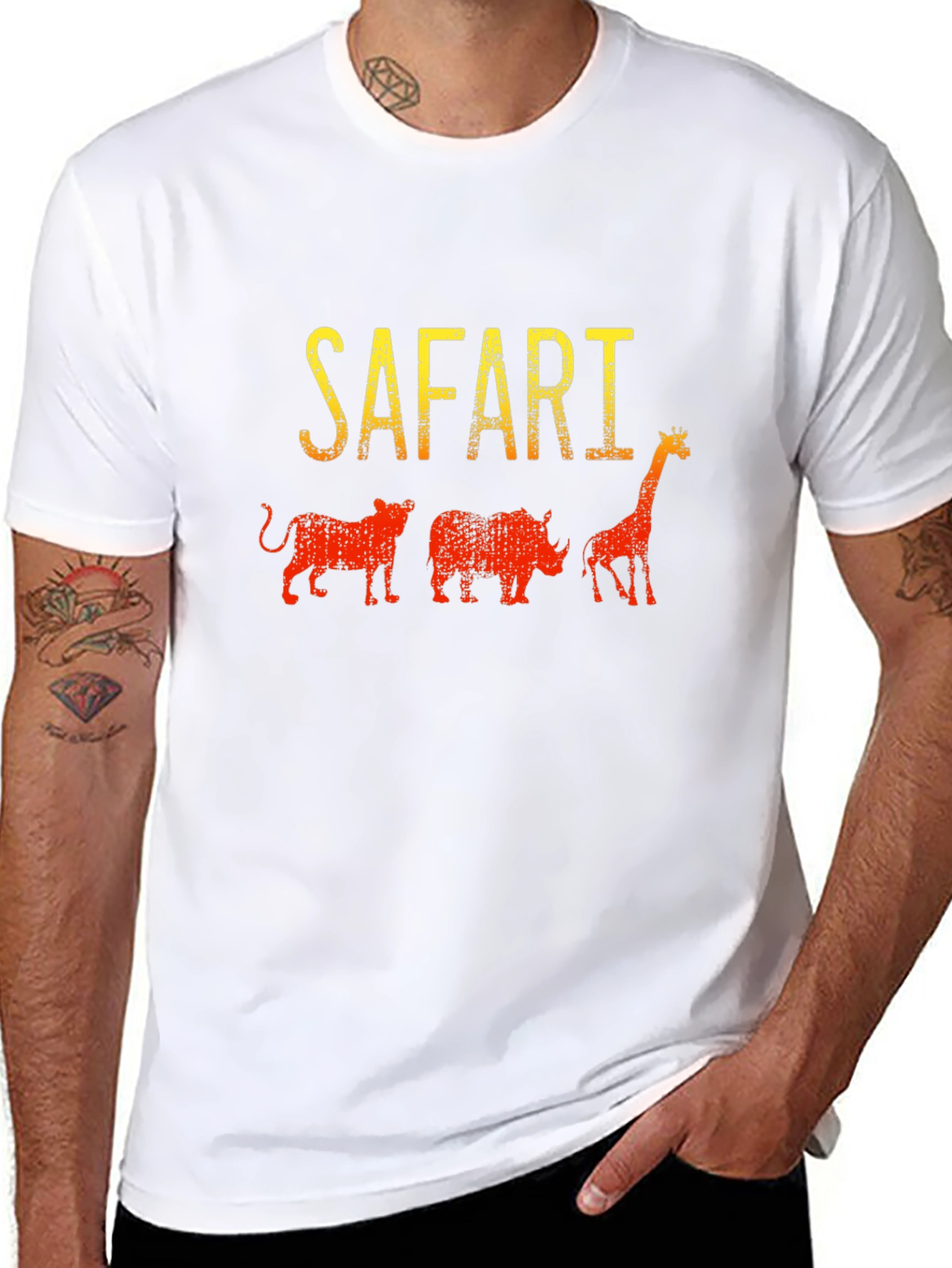 Safari Animal Print Graphic Tee