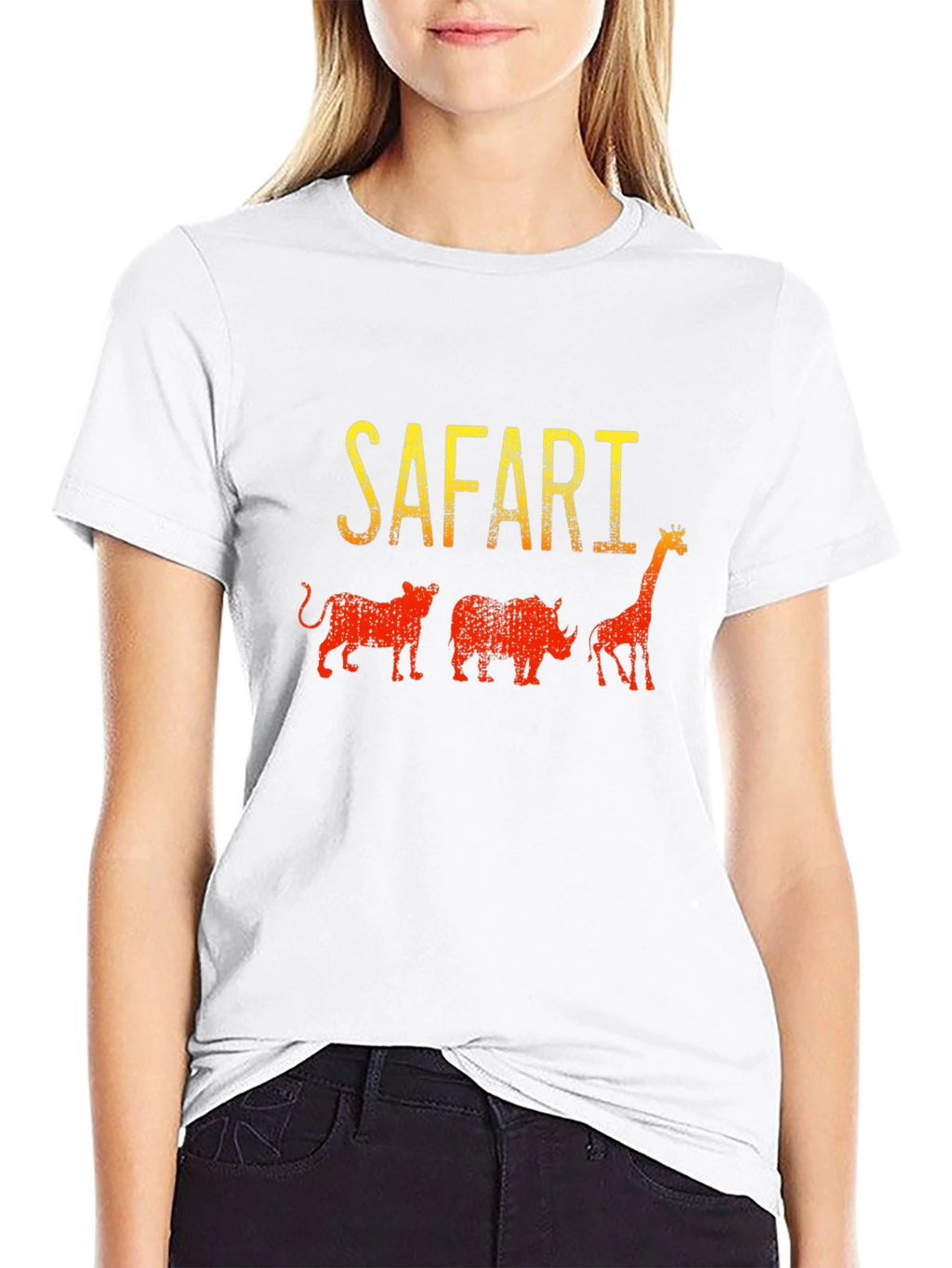 Safari Animal Print Graphic Tee
