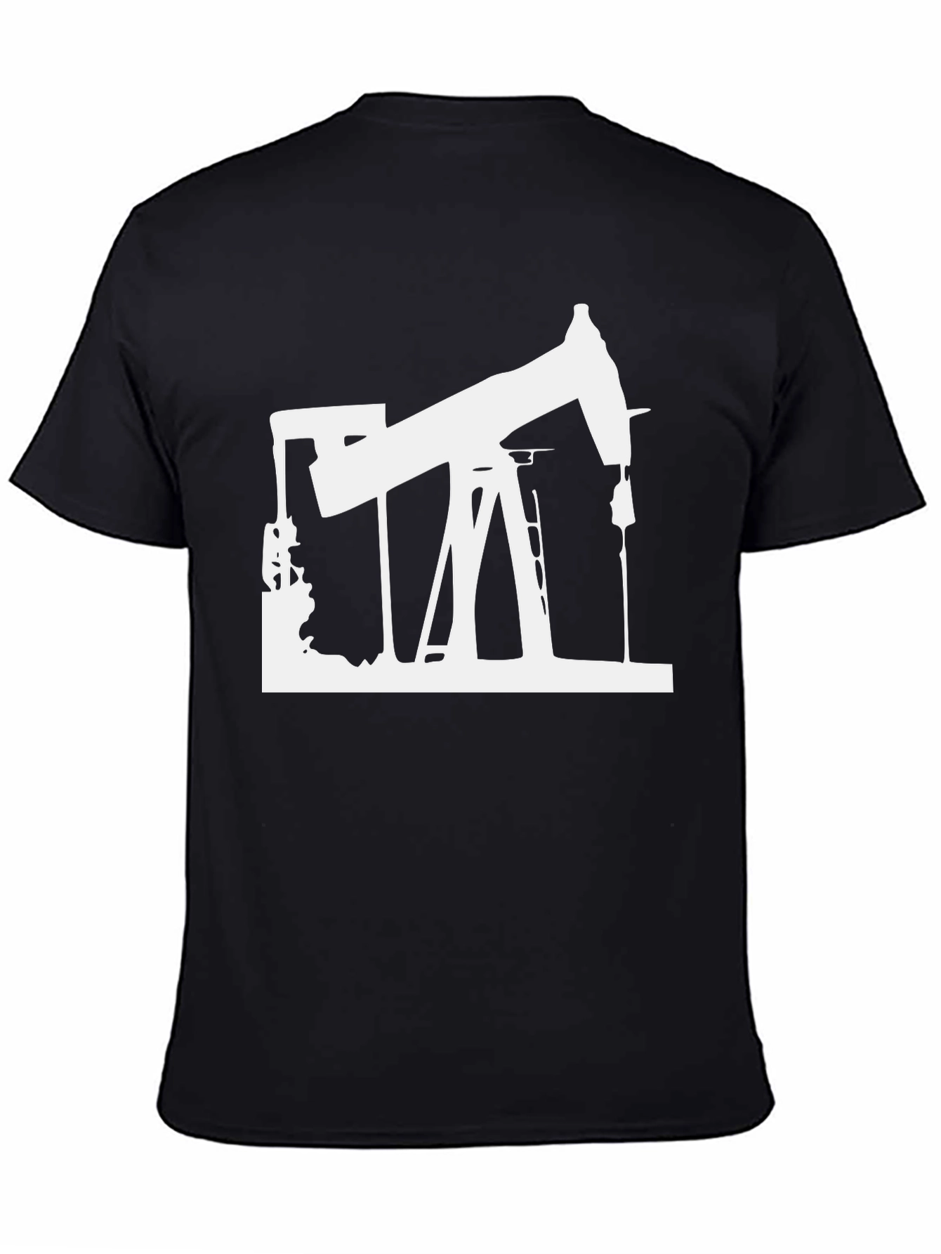 Oil Rig Graphic Tee - Black