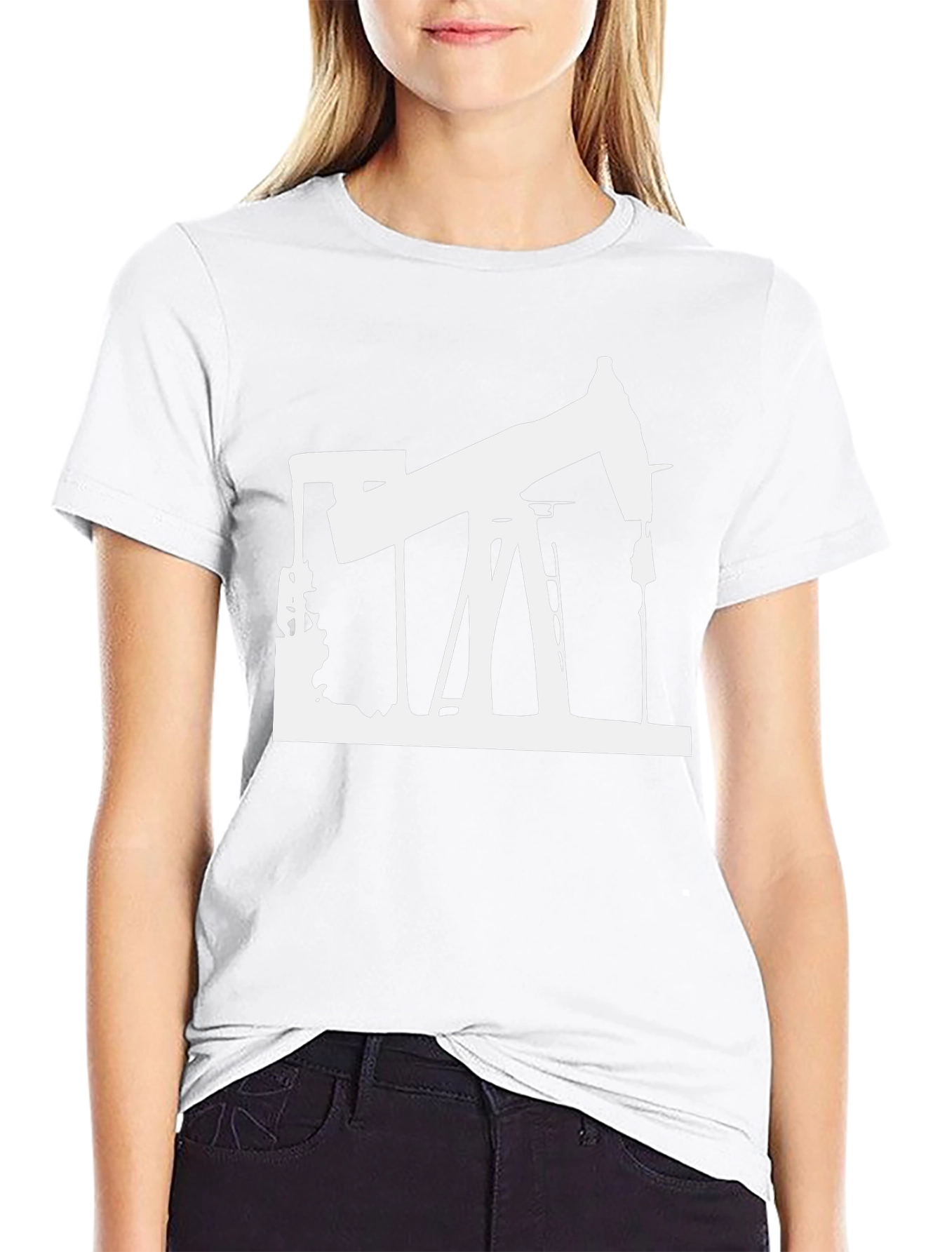 Oil Rig Graphic Tee - Black