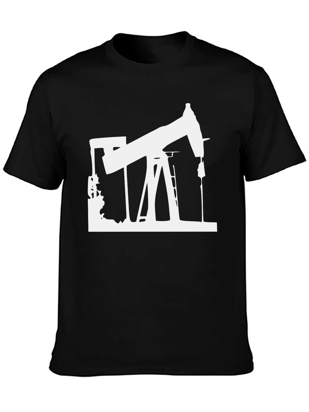 Oil Rig Graphic Tee - Black