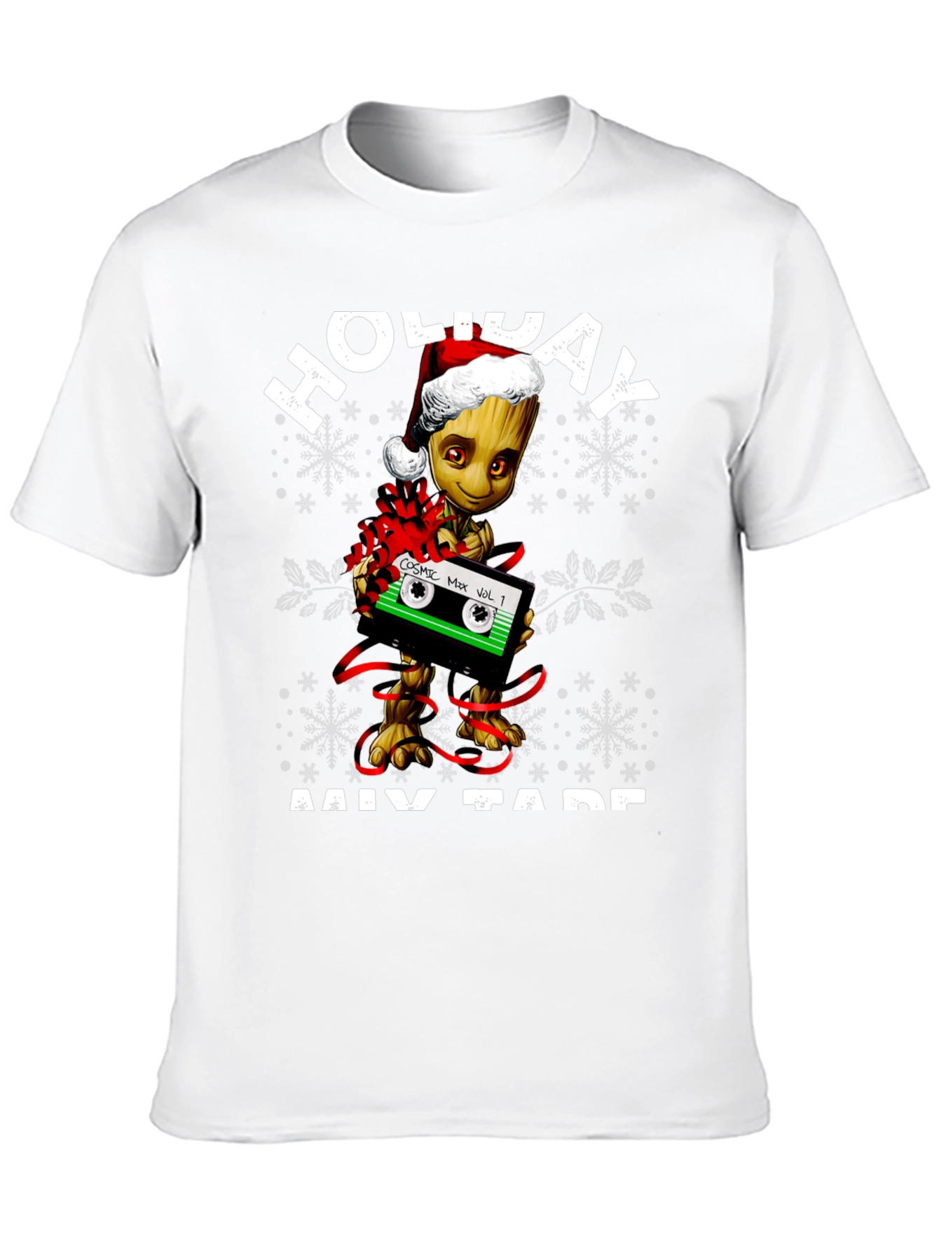 Holiday Groot Mix Tape Graphic T-Shirt