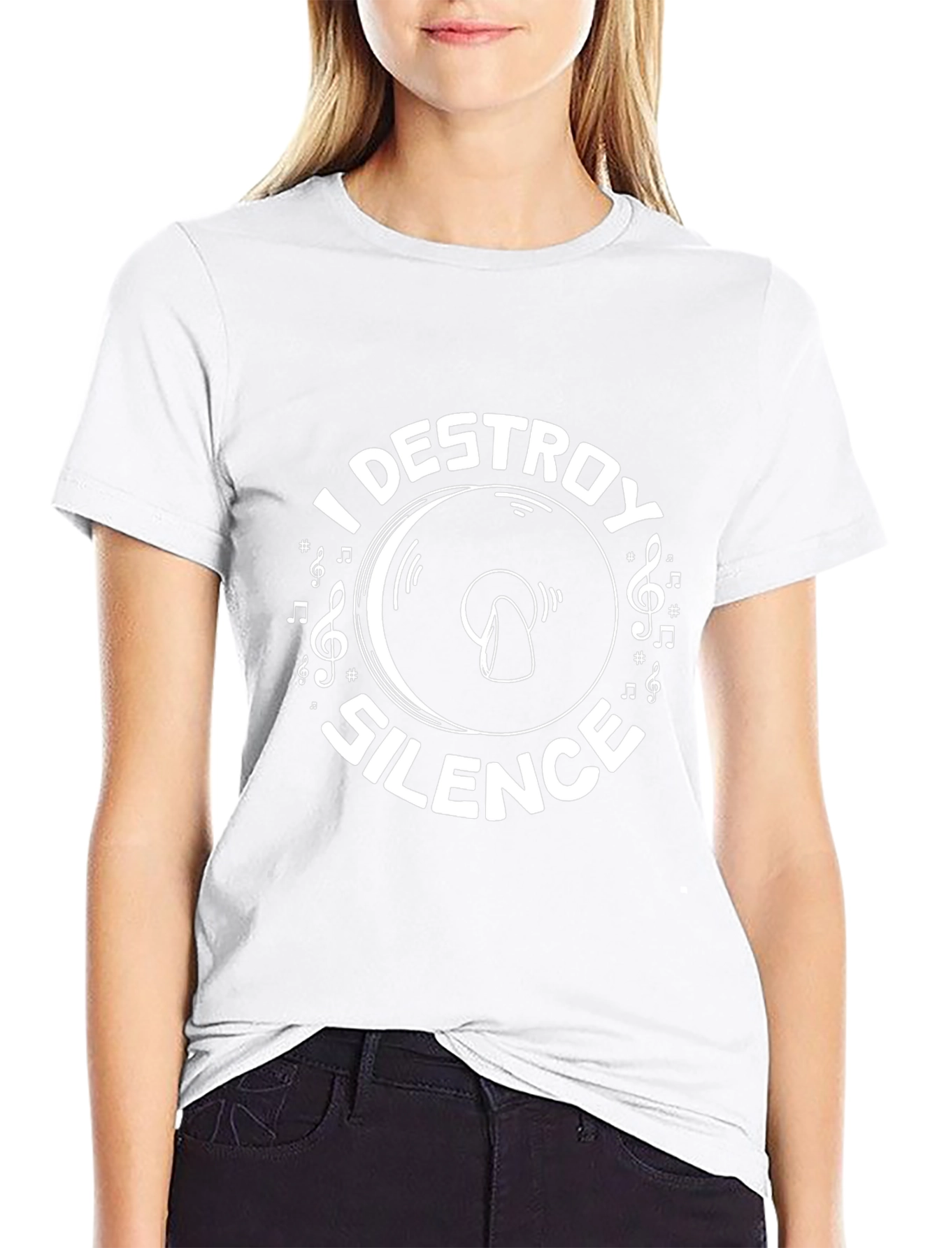 I Destroy Silence Graphic Tee - Music Lover T-Shirt