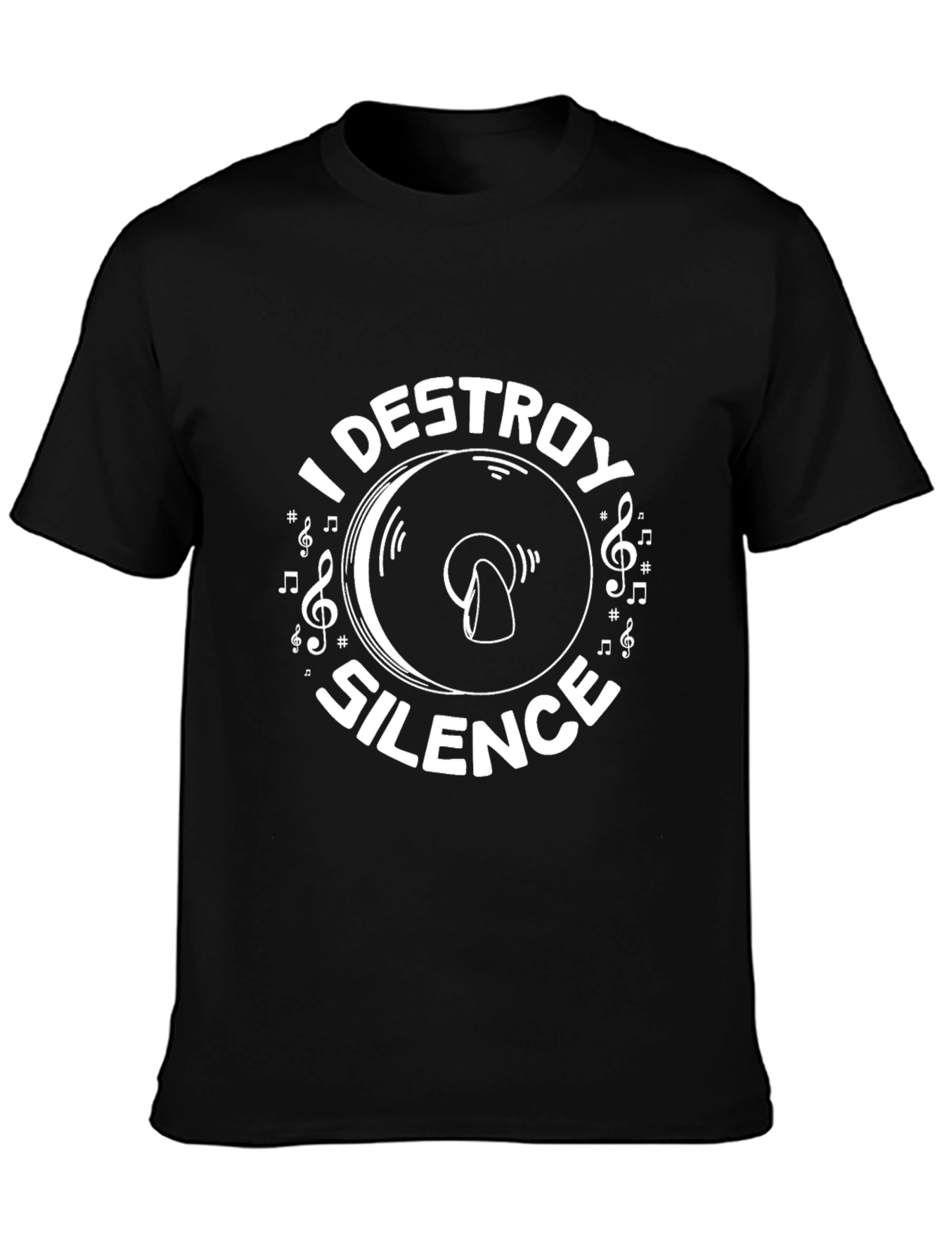 I Destroy Silence Graphic Tee - Music Lover T-Shirt