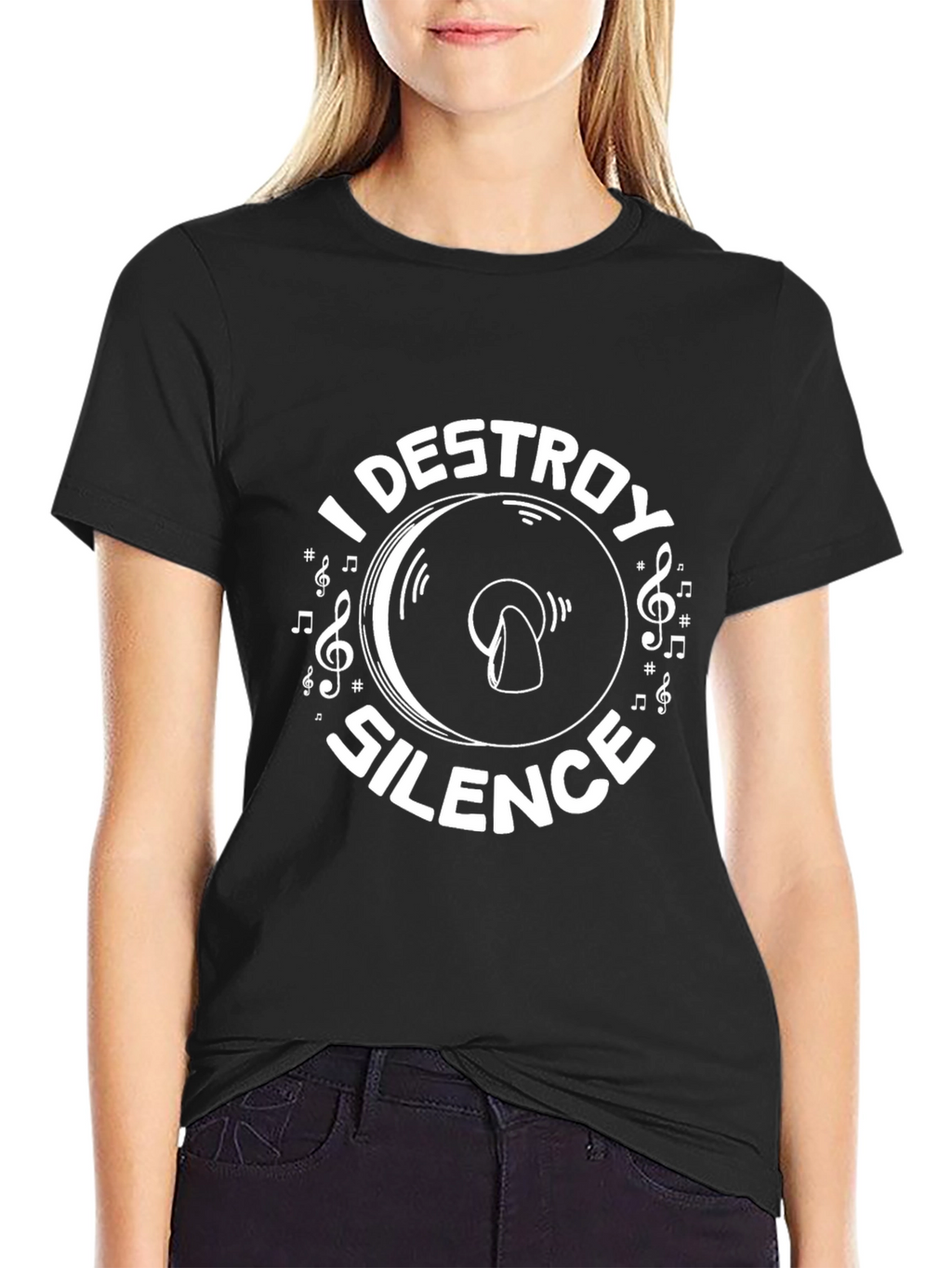 I Destroy Silence Graphic Tee - Music Lover T-Shirt