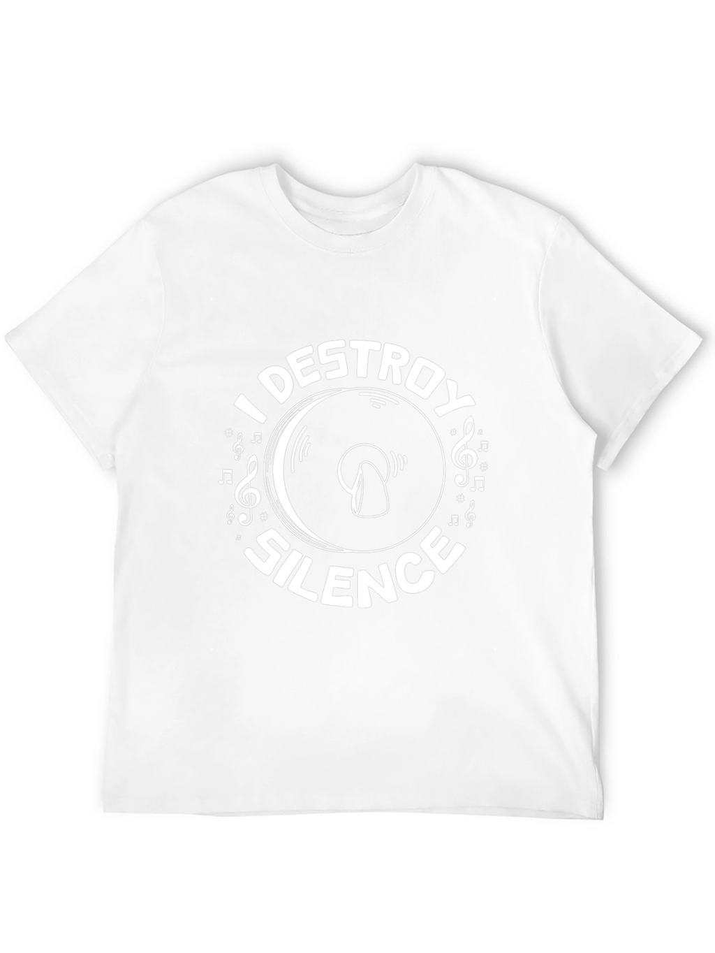I Destroy Silence Graphic Tee - Music Lover T-Shirt