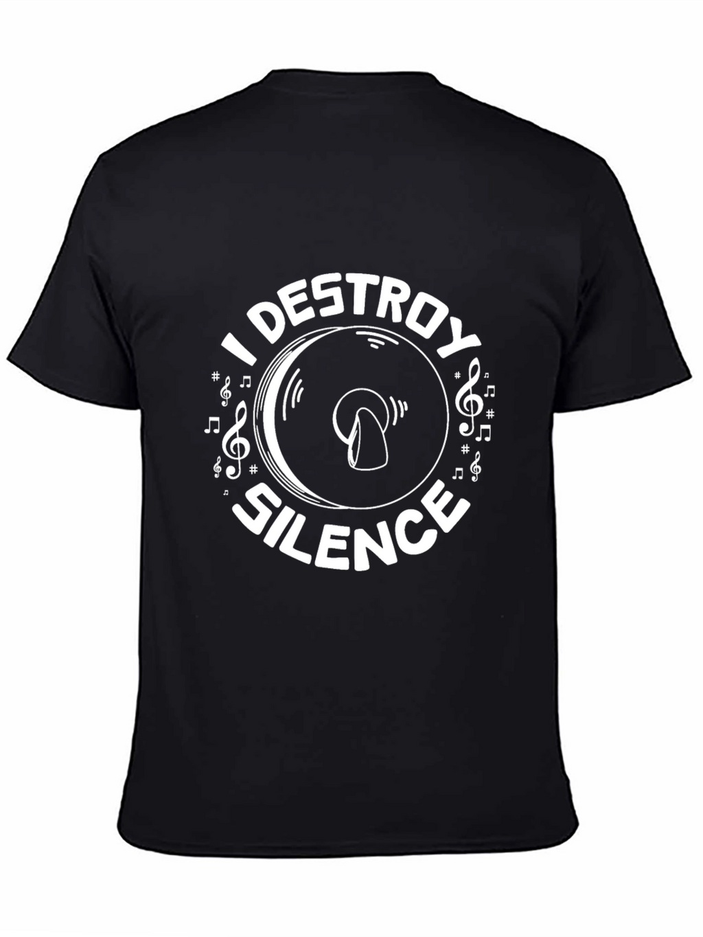 I Destroy Silence Graphic Tee - Music Lover T-Shirt