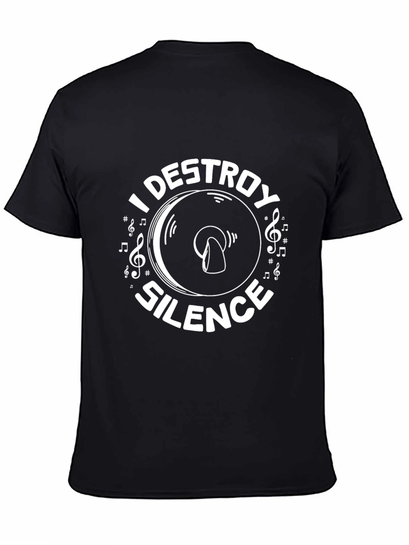 I Destroy Silence Graphic Tee - Music Lover T-Shirt