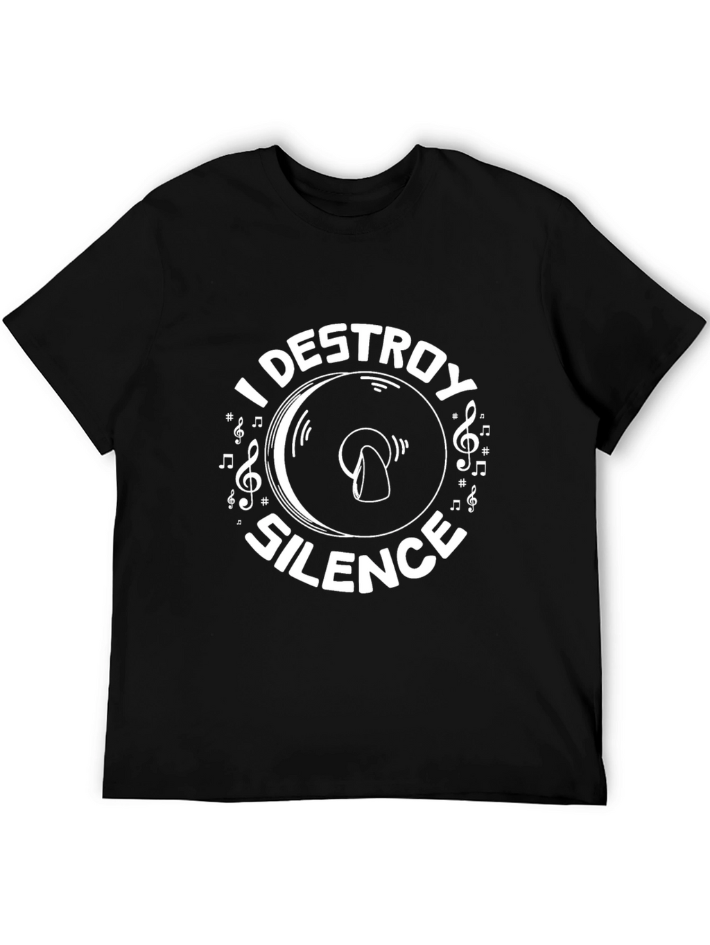I Destroy Silence Graphic Tee - Music Lover T-Shirt