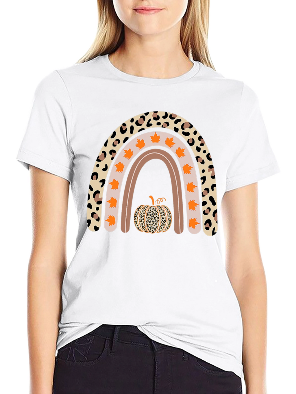 Fall Rainbow Pumpkin T-Shirt