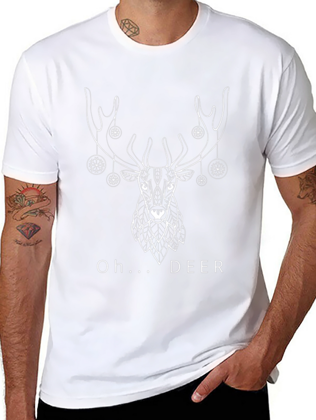 Oh Deer! Graphic Tee - Holiday Novelty Shirt