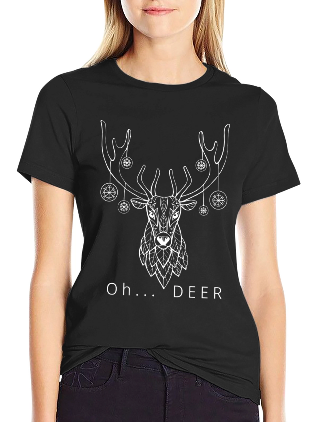Oh Deer! Graphic Tee - Holiday Novelty Shirt
