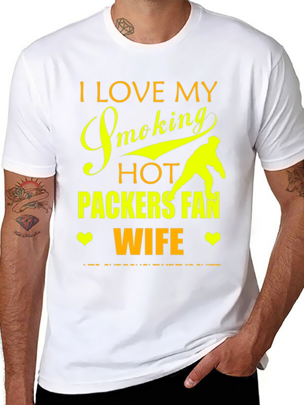I Love My Smoking Hot Packers Fan Wife T-Shirt
