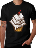 Book Ice Cream Cone Graphic Tee