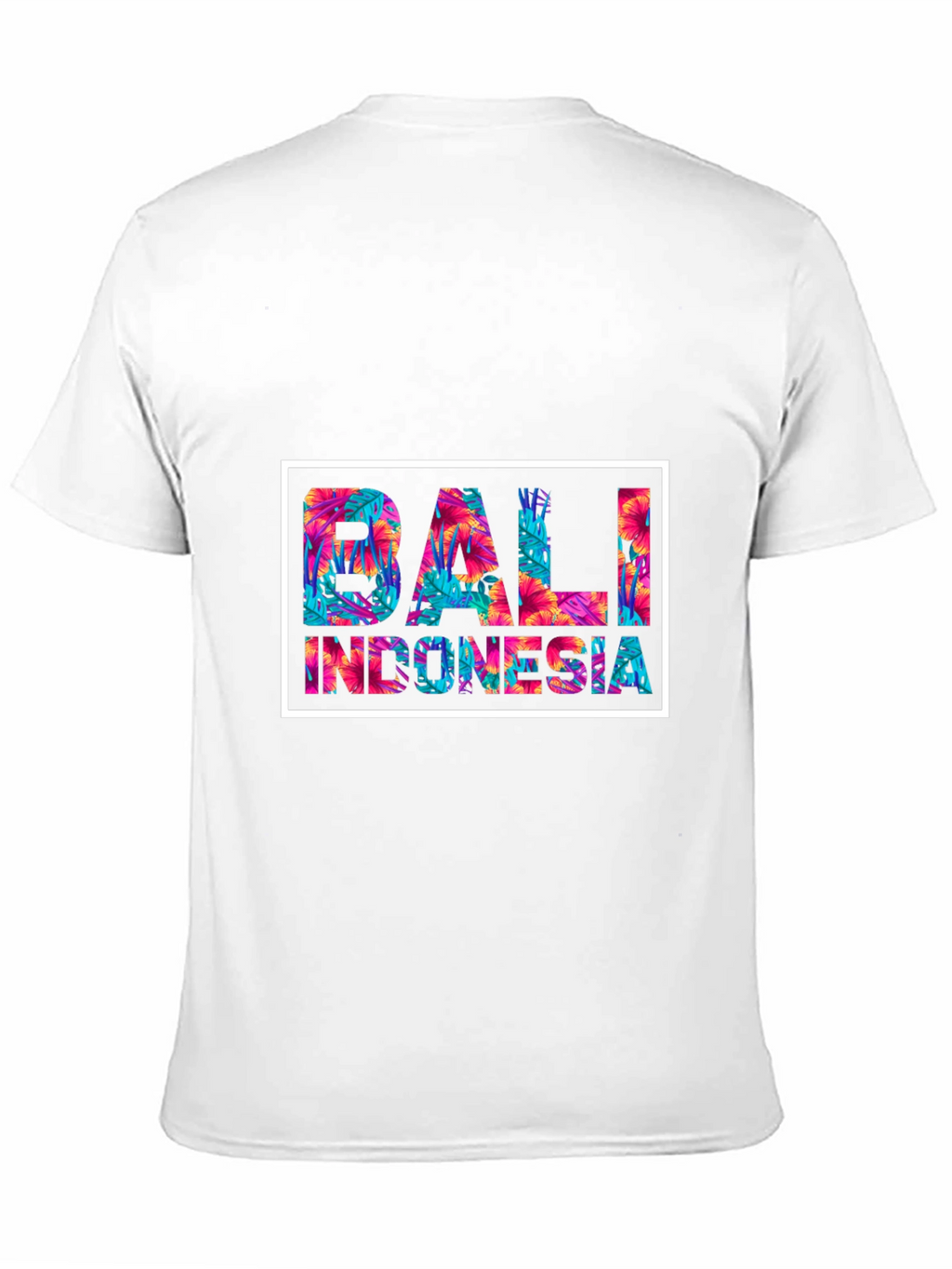 Bali Indonesia Floral Graphic Tee