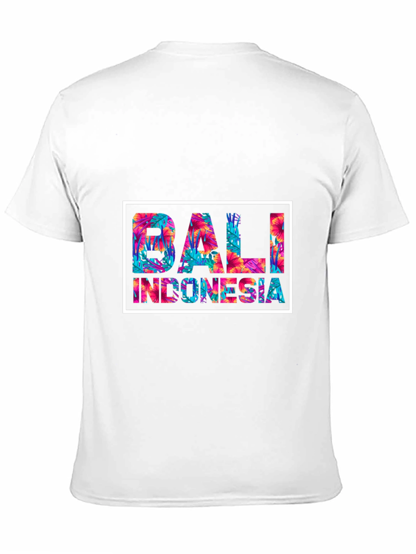 Bali Indonesia Floral Graphic Tee