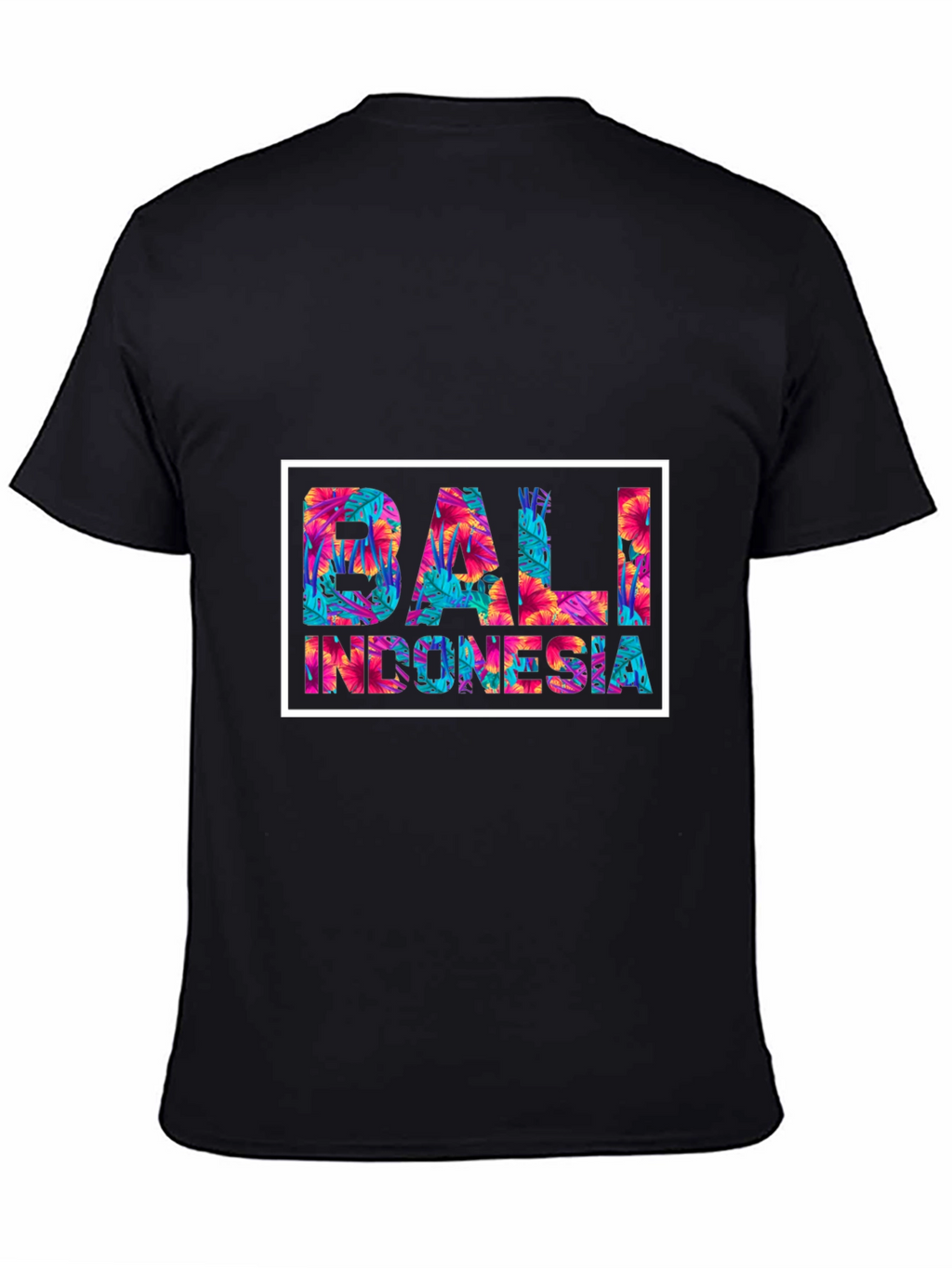 Bali Indonesia Floral Graphic Tee