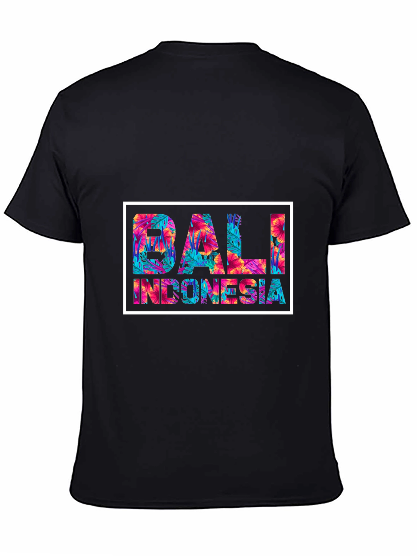 Bali Indonesia Floral Graphic Tee