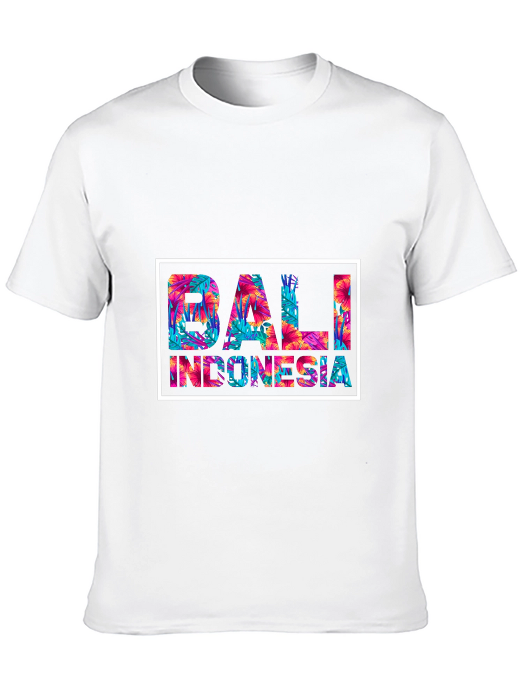 Bali Indonesia Floral Graphic Tee