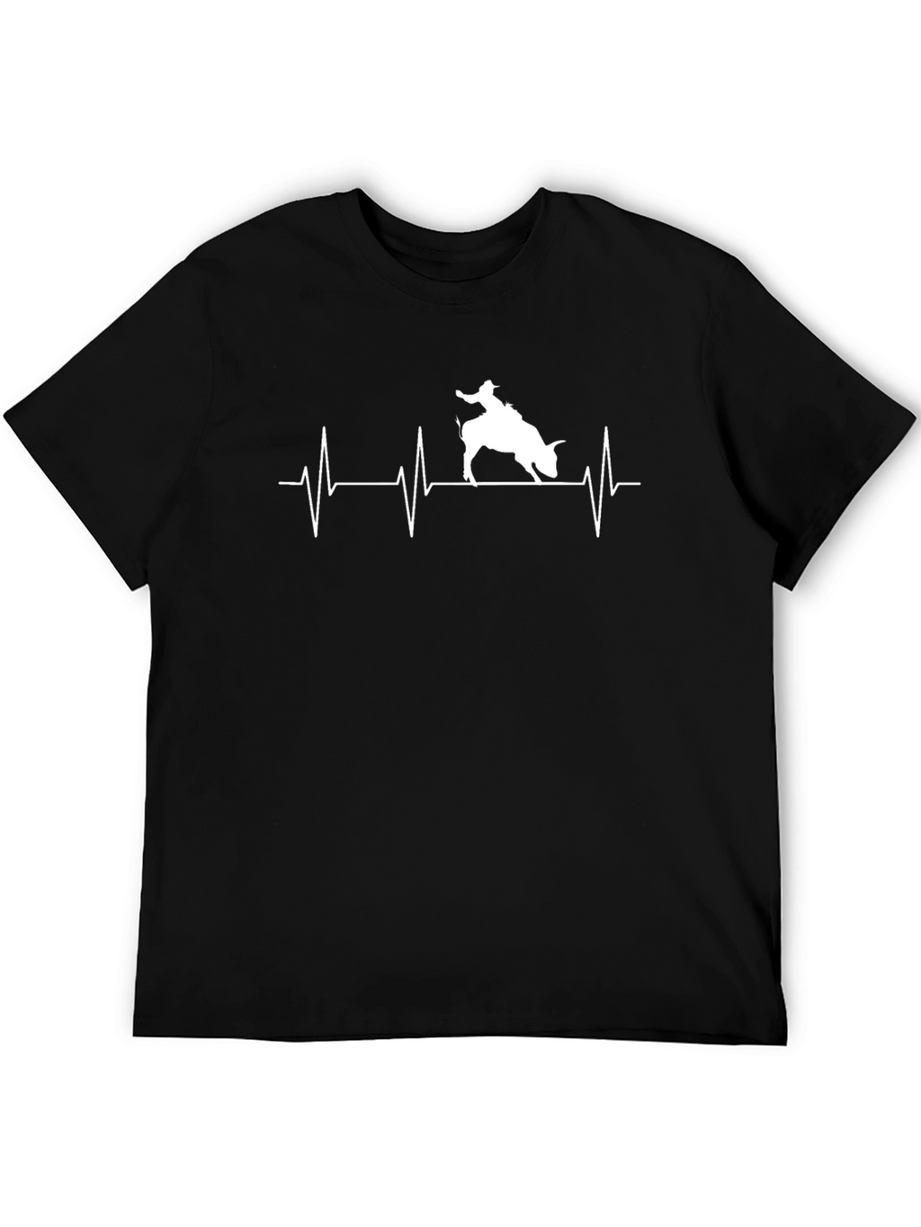 Rodeo Heartbeat Graphic T-Shirt - Black