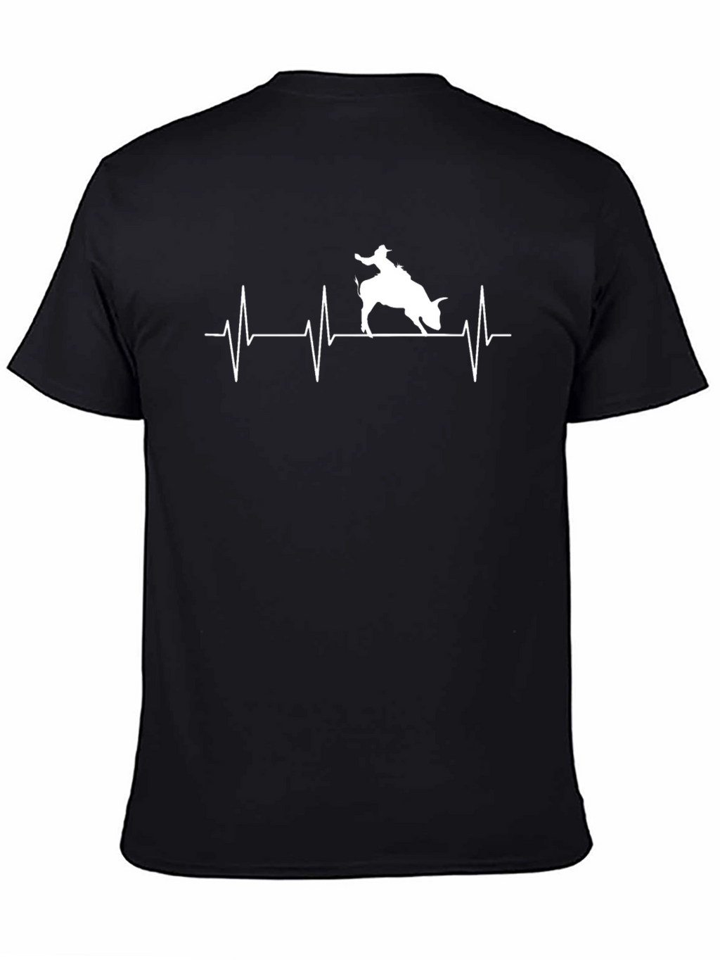 Rodeo Heartbeat Graphic T-Shirt - Black