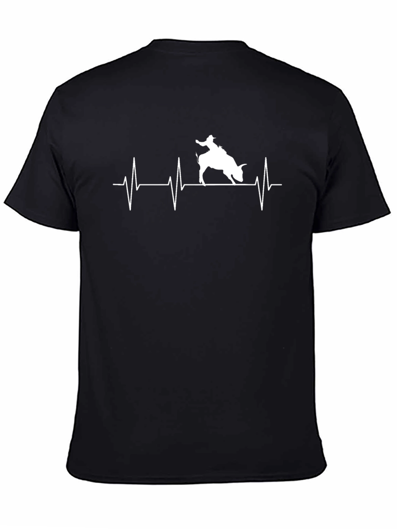 Rodeo Heartbeat Graphic T-Shirt - Black