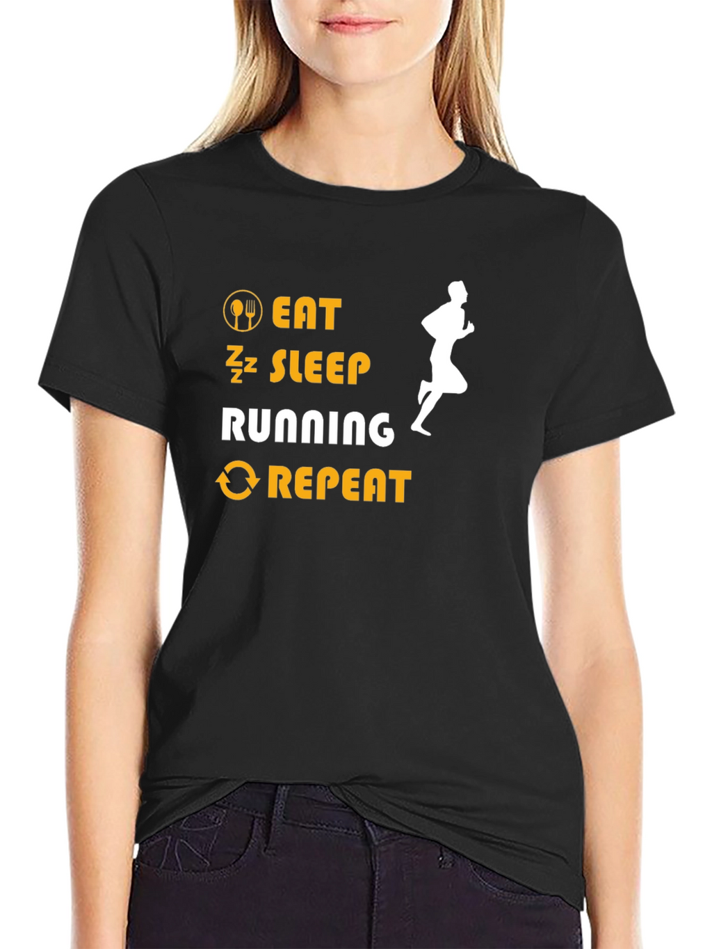 Eat Sleep Running Repeat T-Shirt